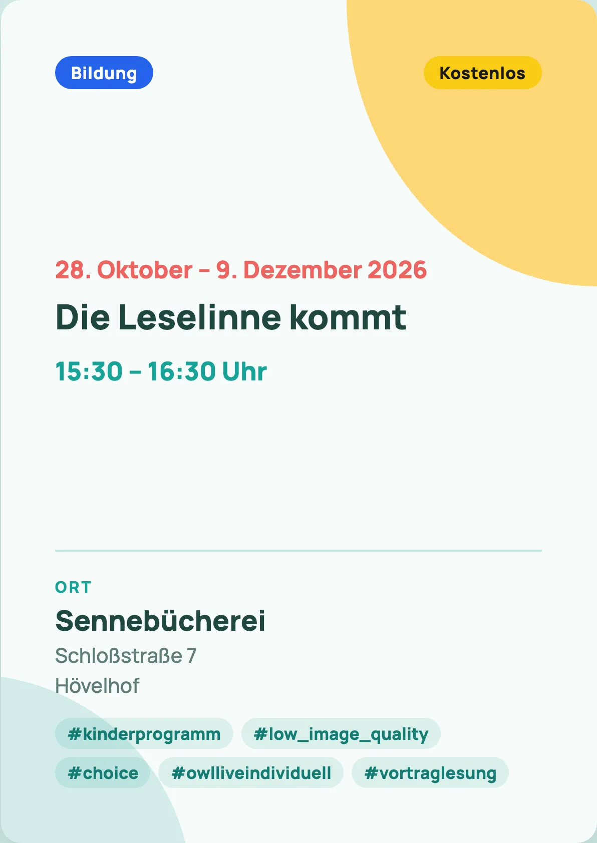 Veranstaltungsflyer