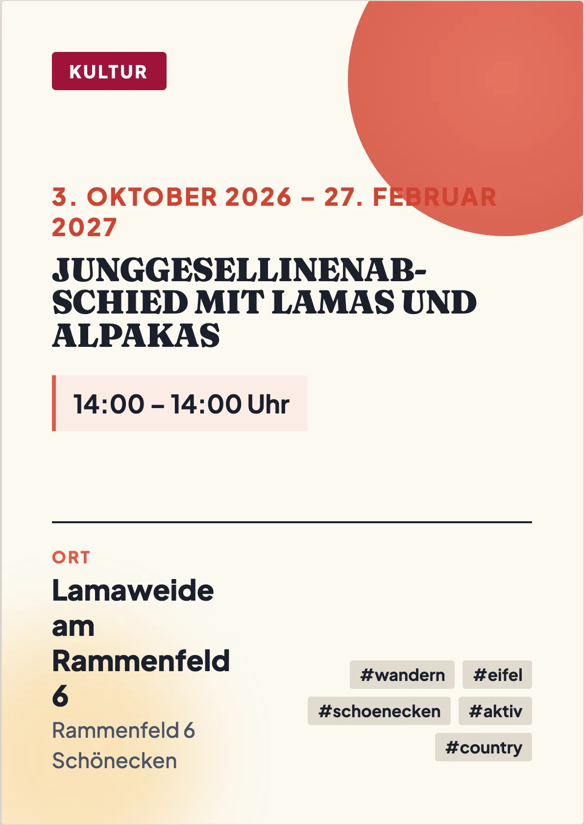 Veranstaltungsflyer