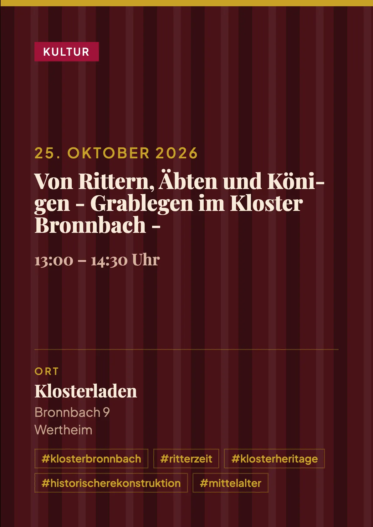 Veranstaltungsflyer