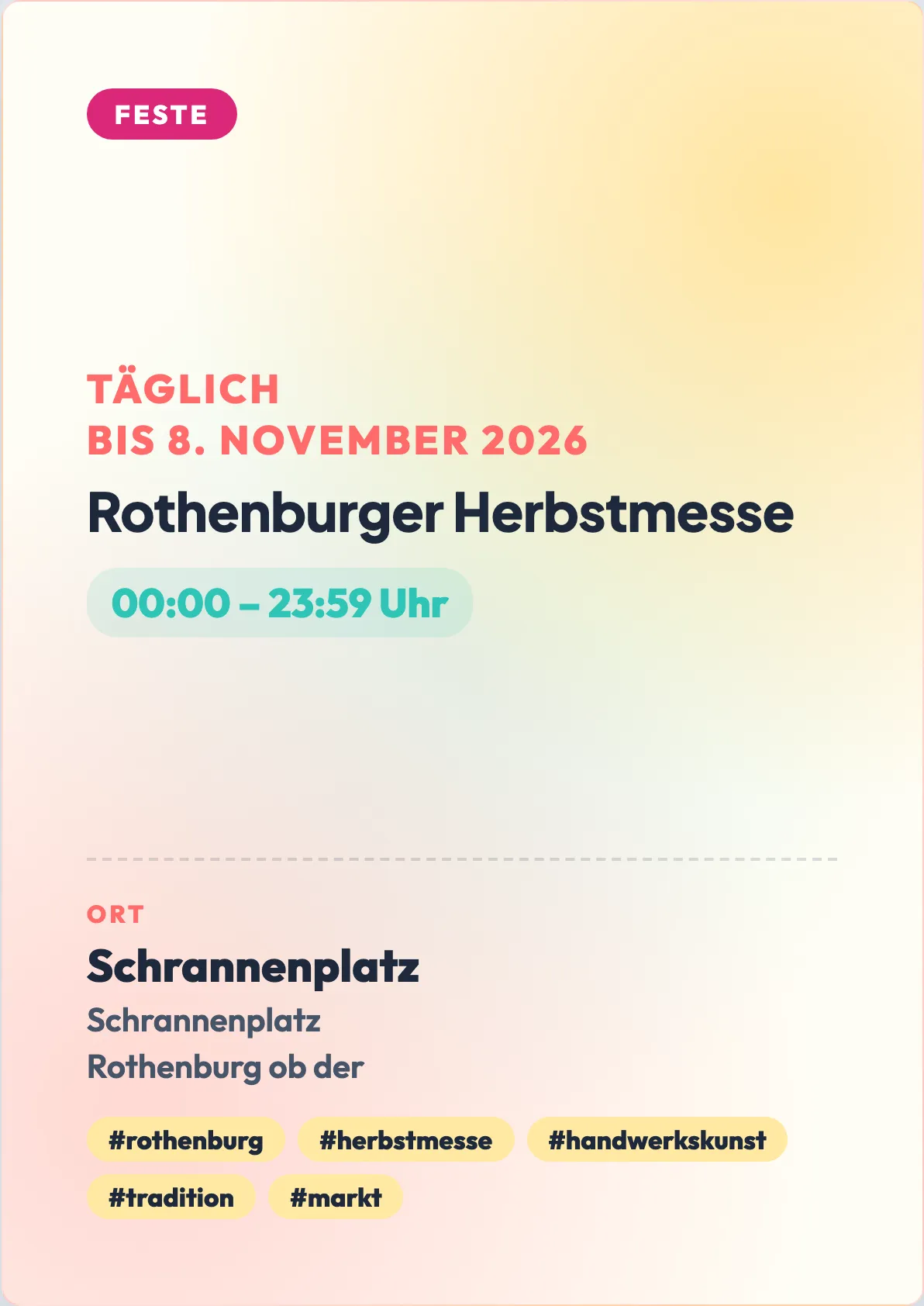 Veranstaltungsflyer