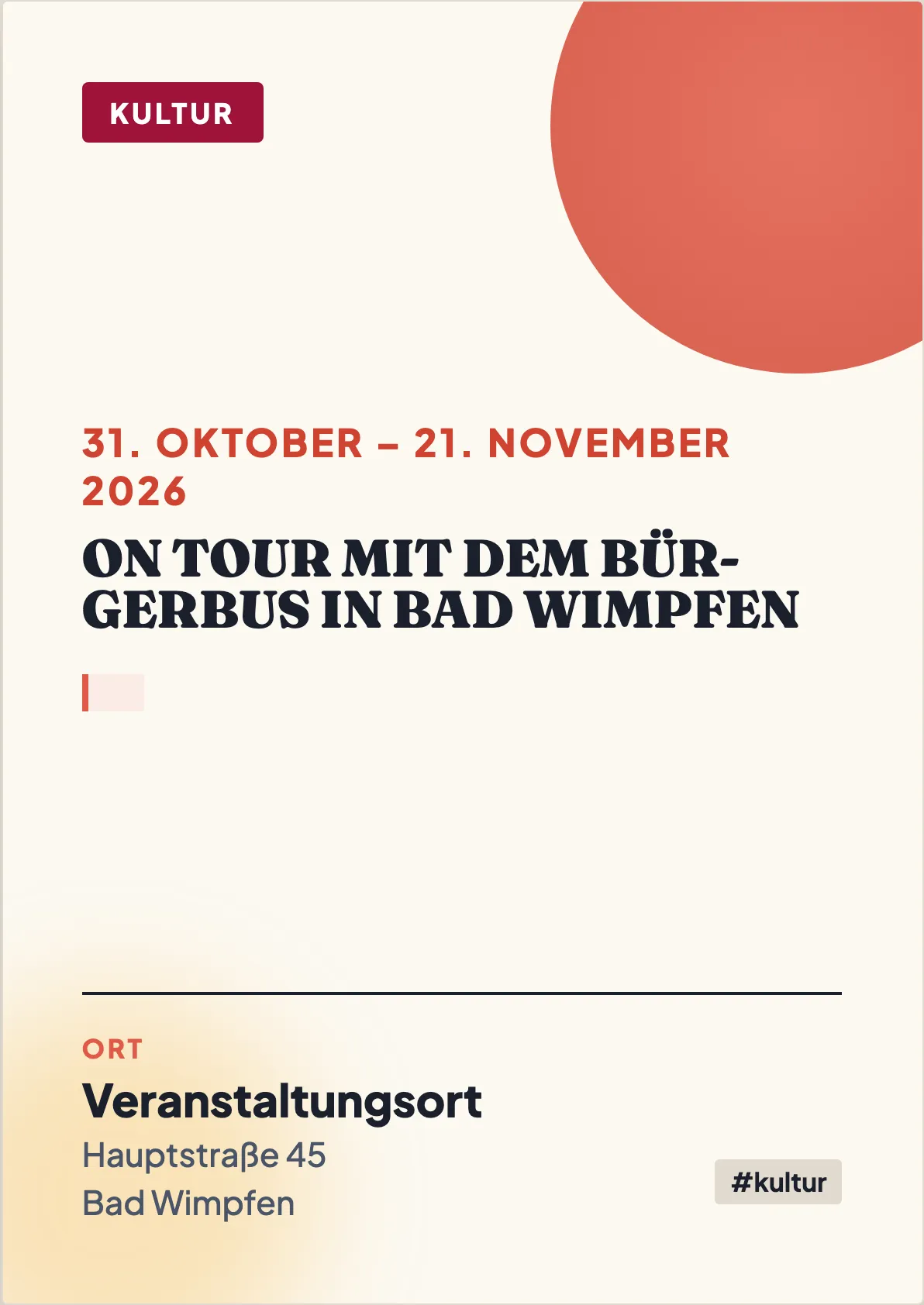 Veranstaltungsflyer