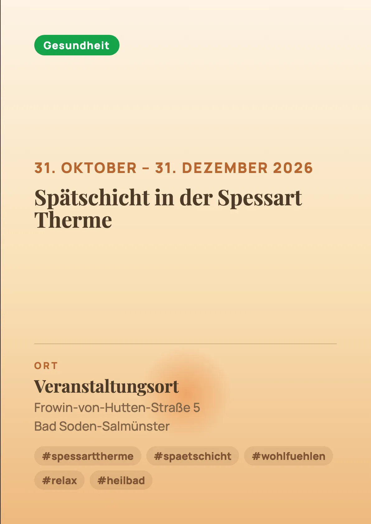 Veranstaltungsflyer