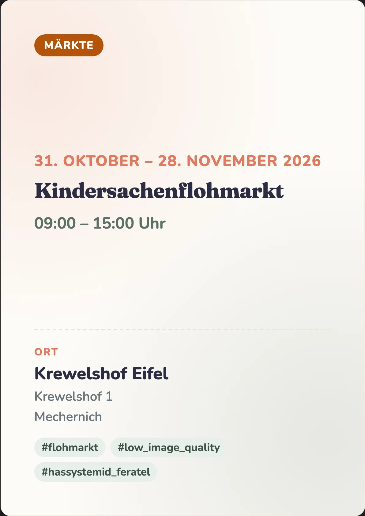 Veranstaltungsflyer