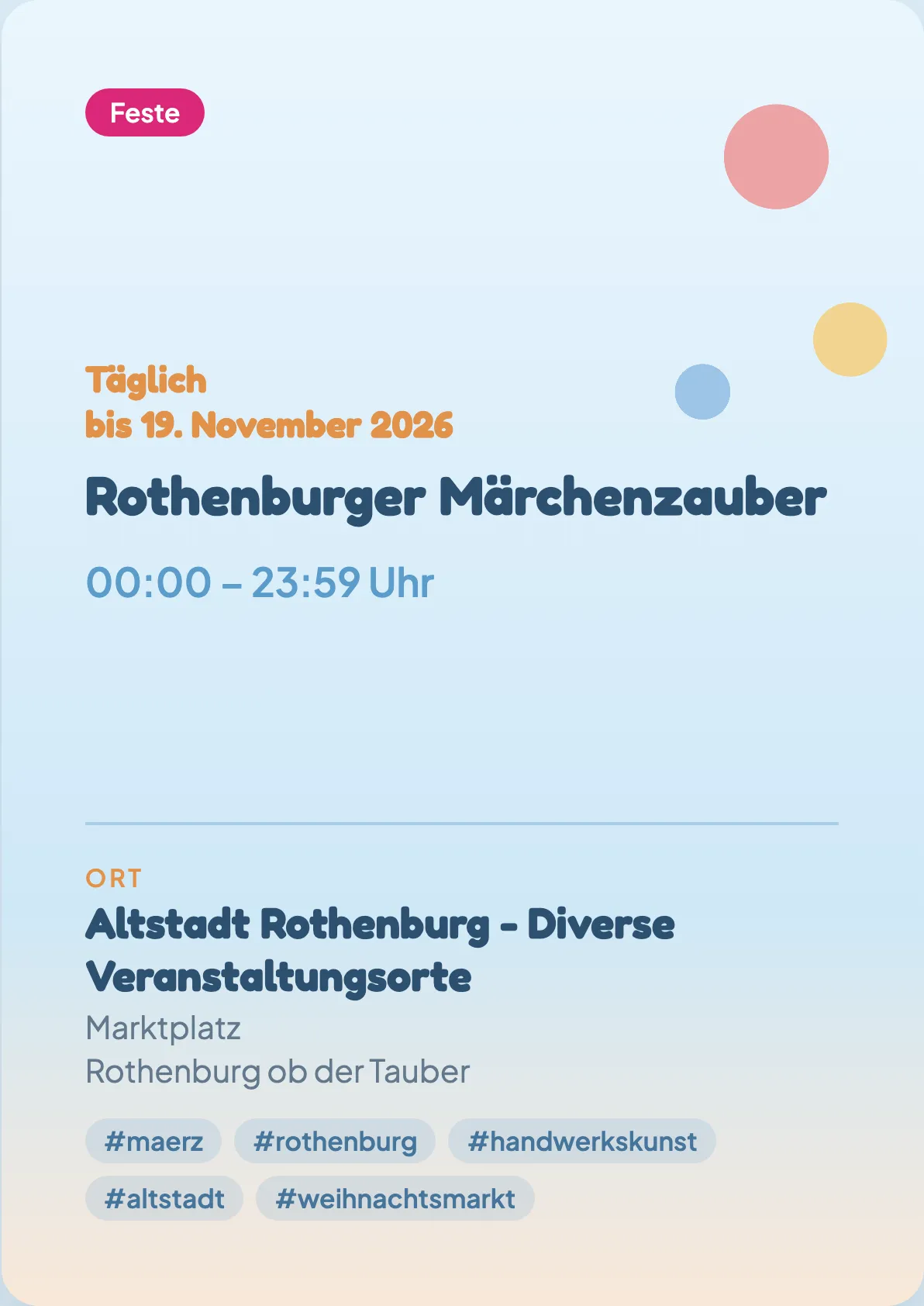 Veranstaltungsflyer