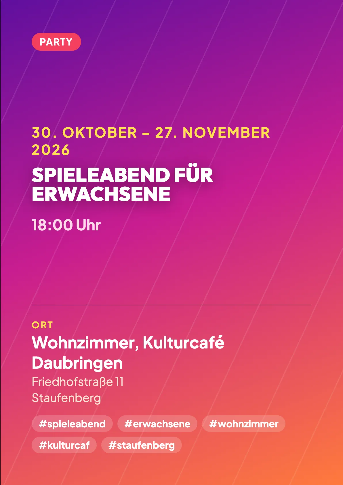 Veranstaltungsflyer