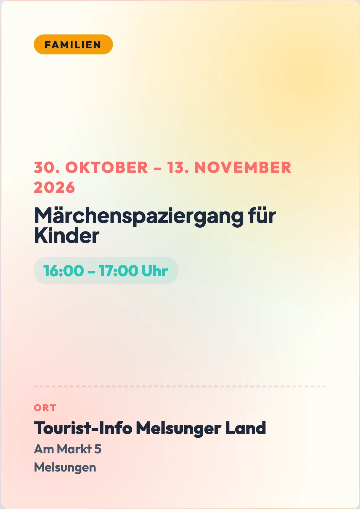 Veranstaltungsflyer