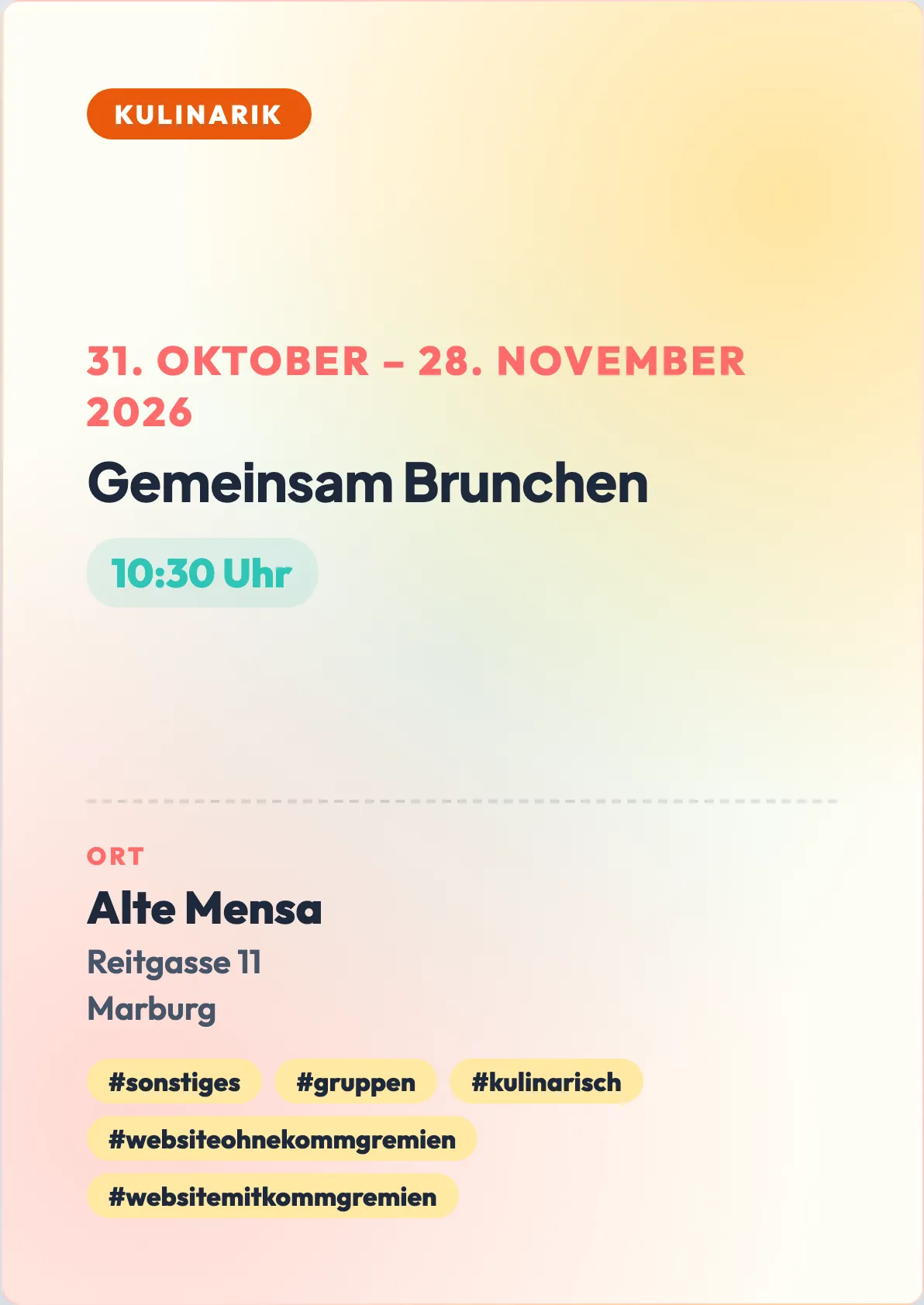 Veranstaltungsflyer