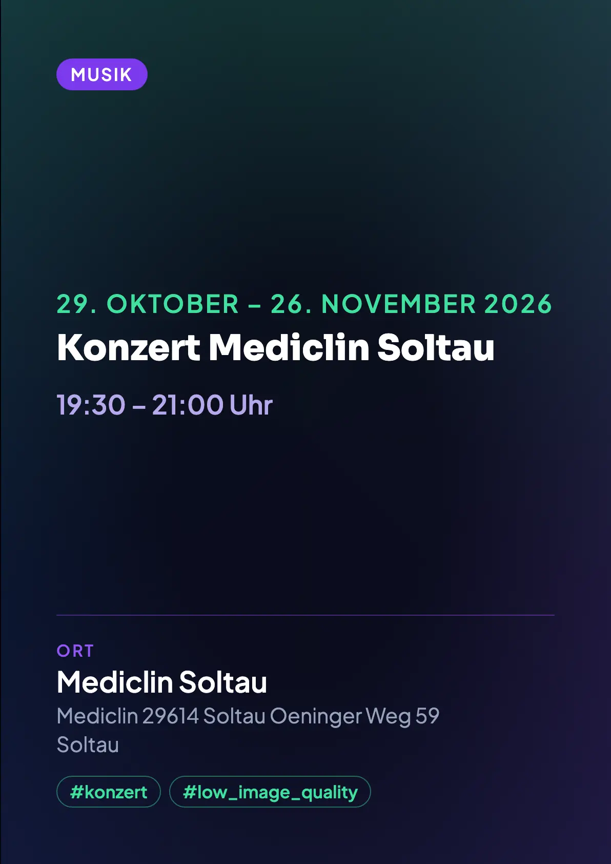 Veranstaltungsflyer