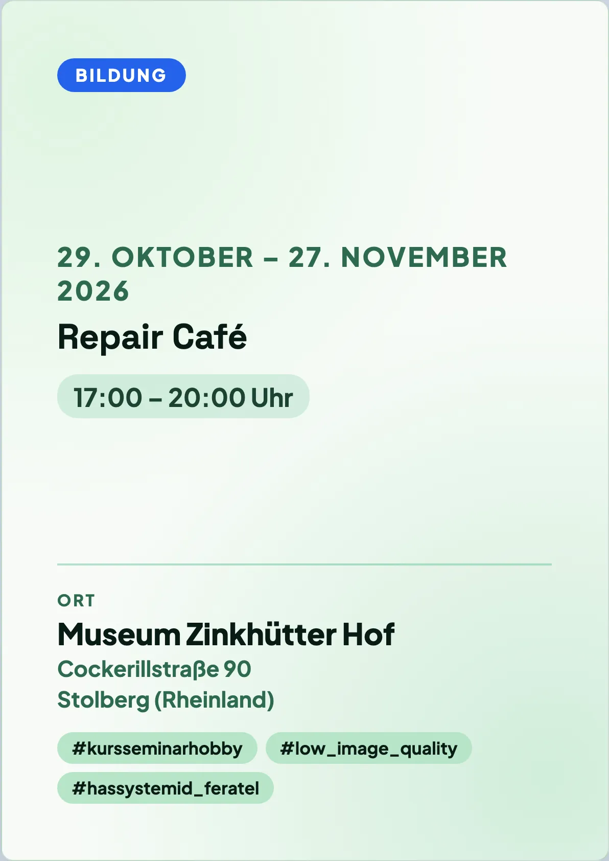 Veranstaltungsflyer