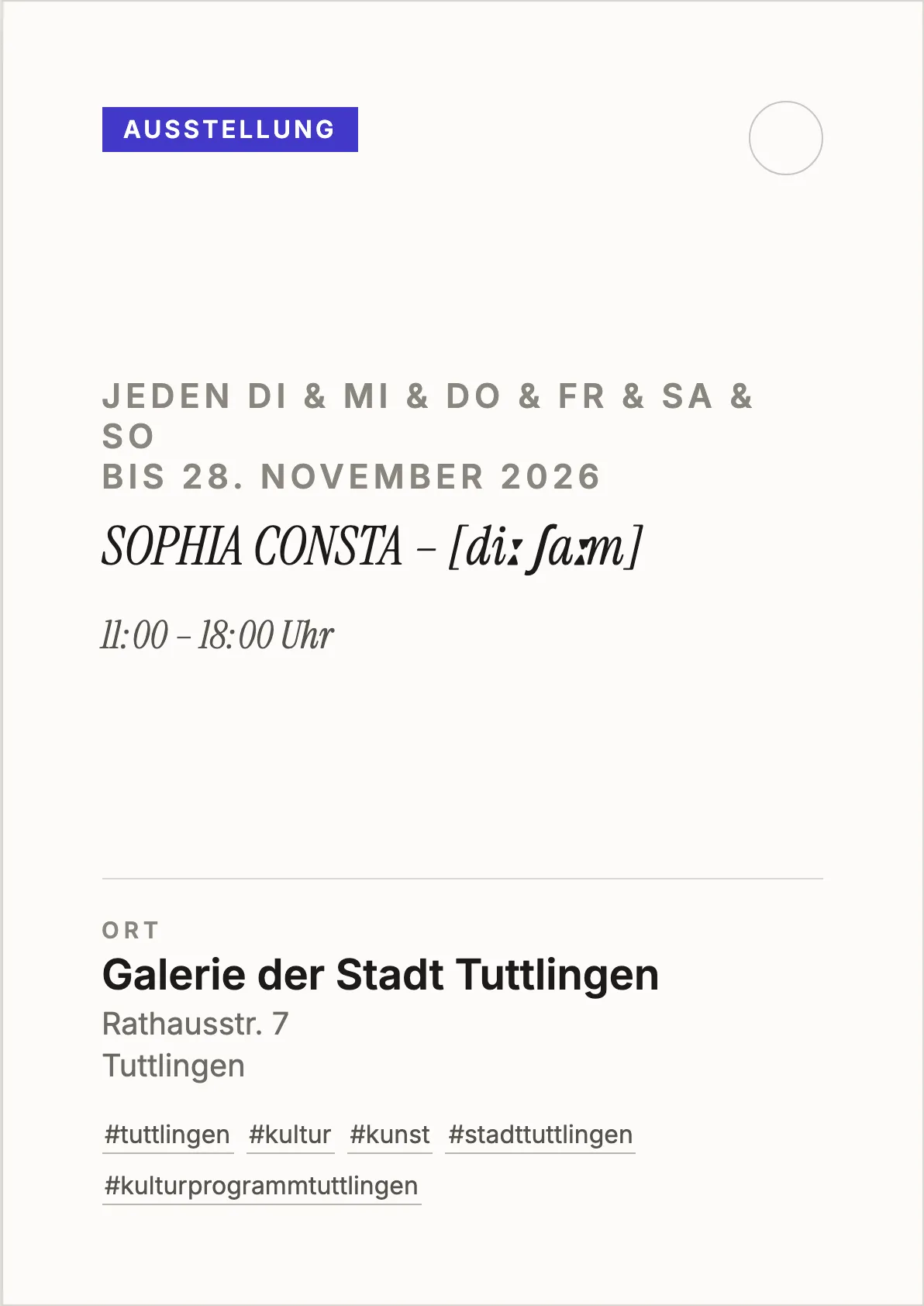 Veranstaltungsflyer