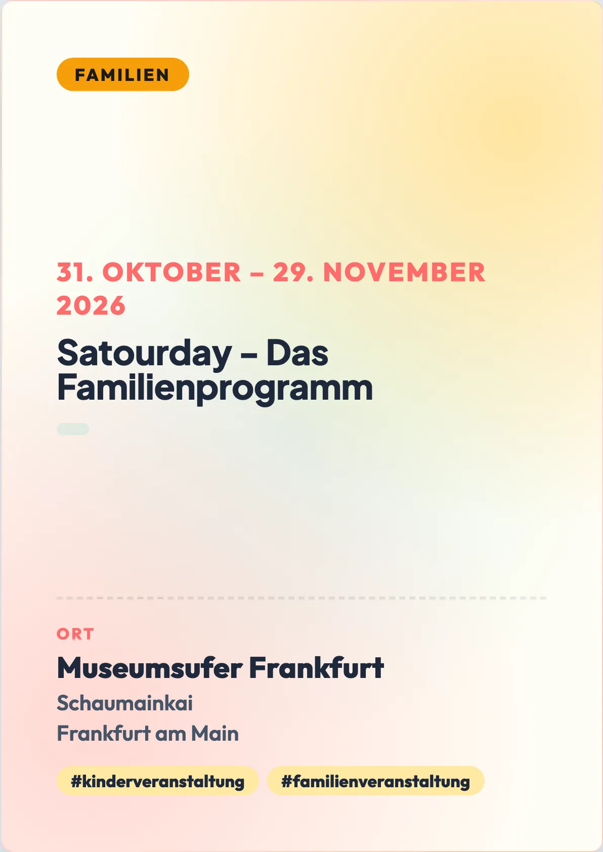 Veranstaltungsflyer