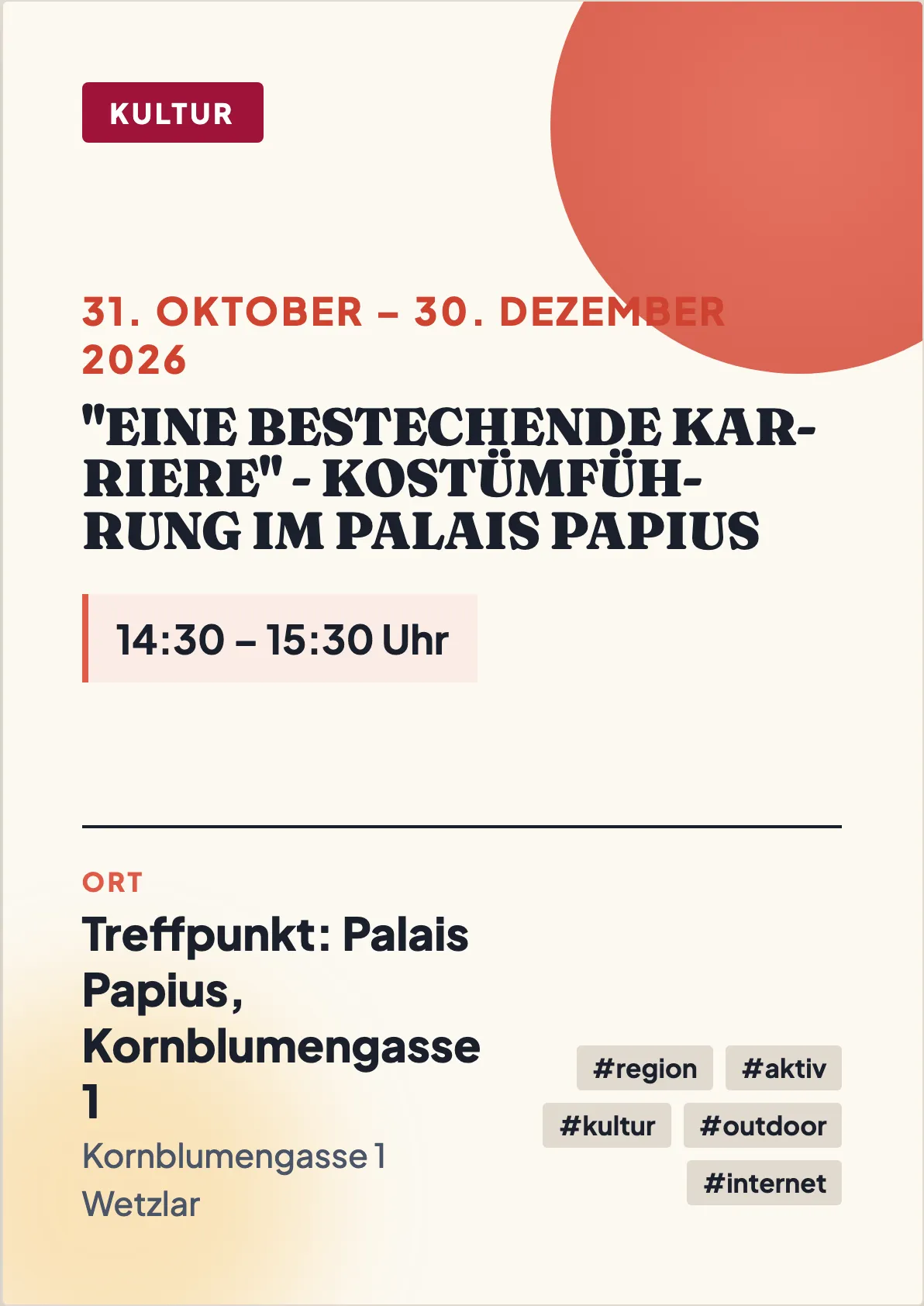 Veranstaltungsflyer