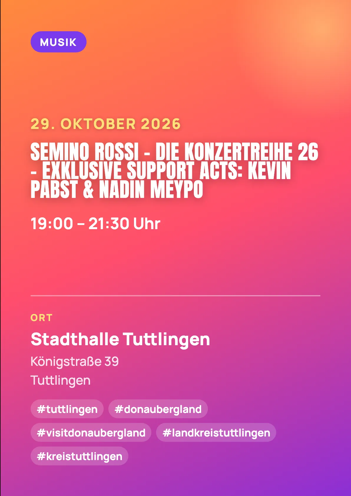 Veranstaltungsflyer