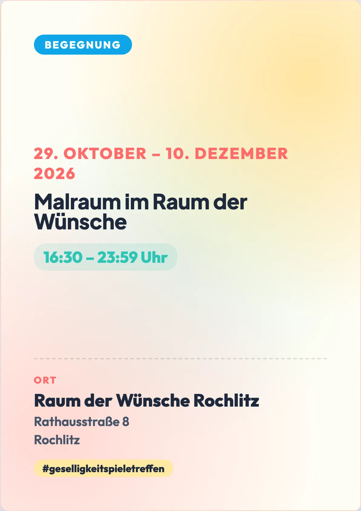 Veranstaltungsflyer