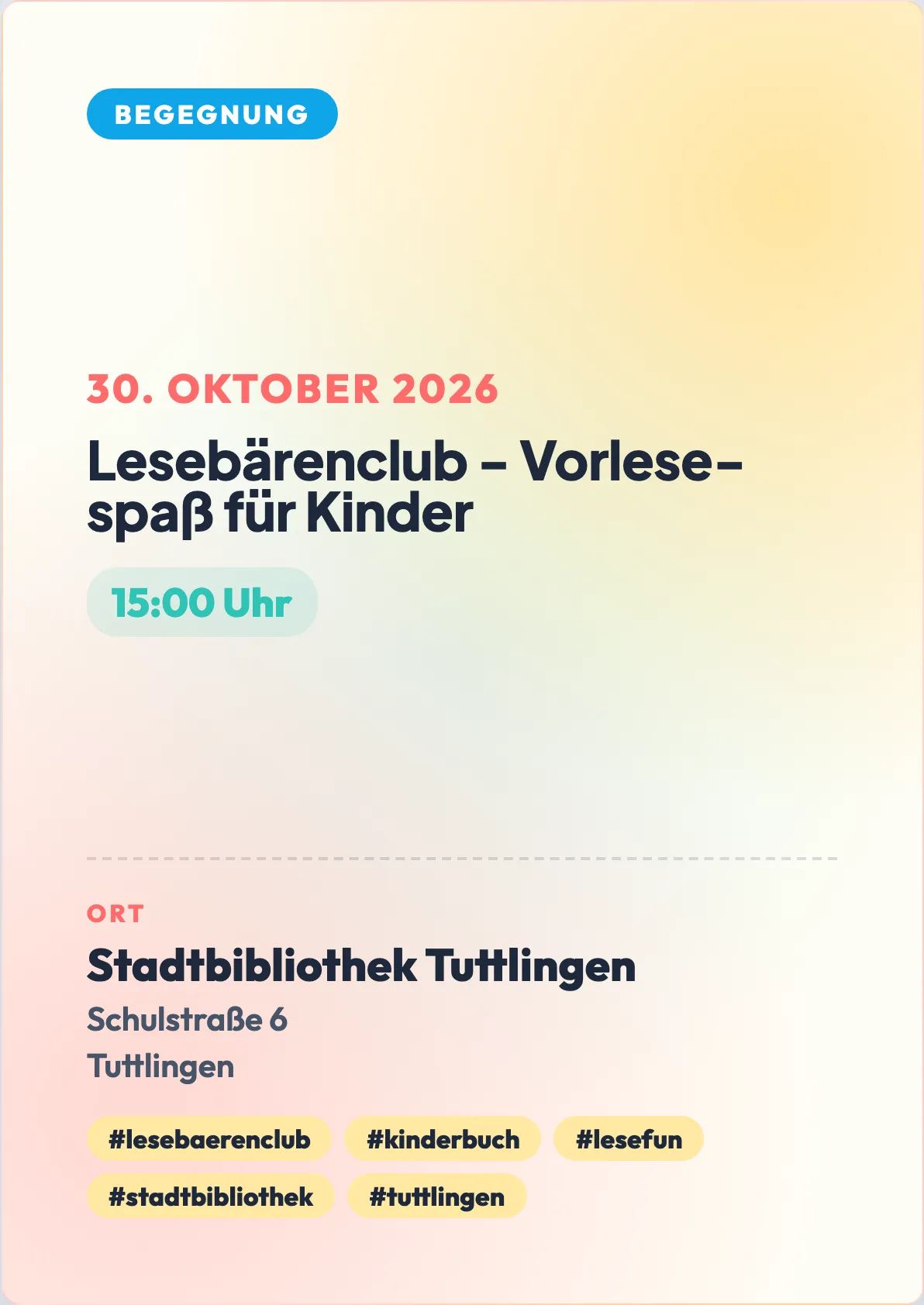 Veranstaltungsflyer