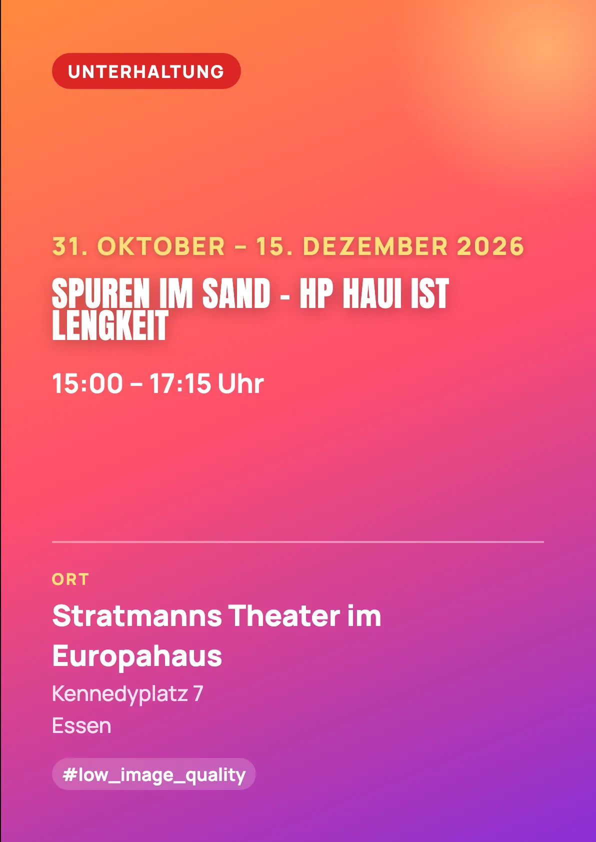 Veranstaltungsflyer