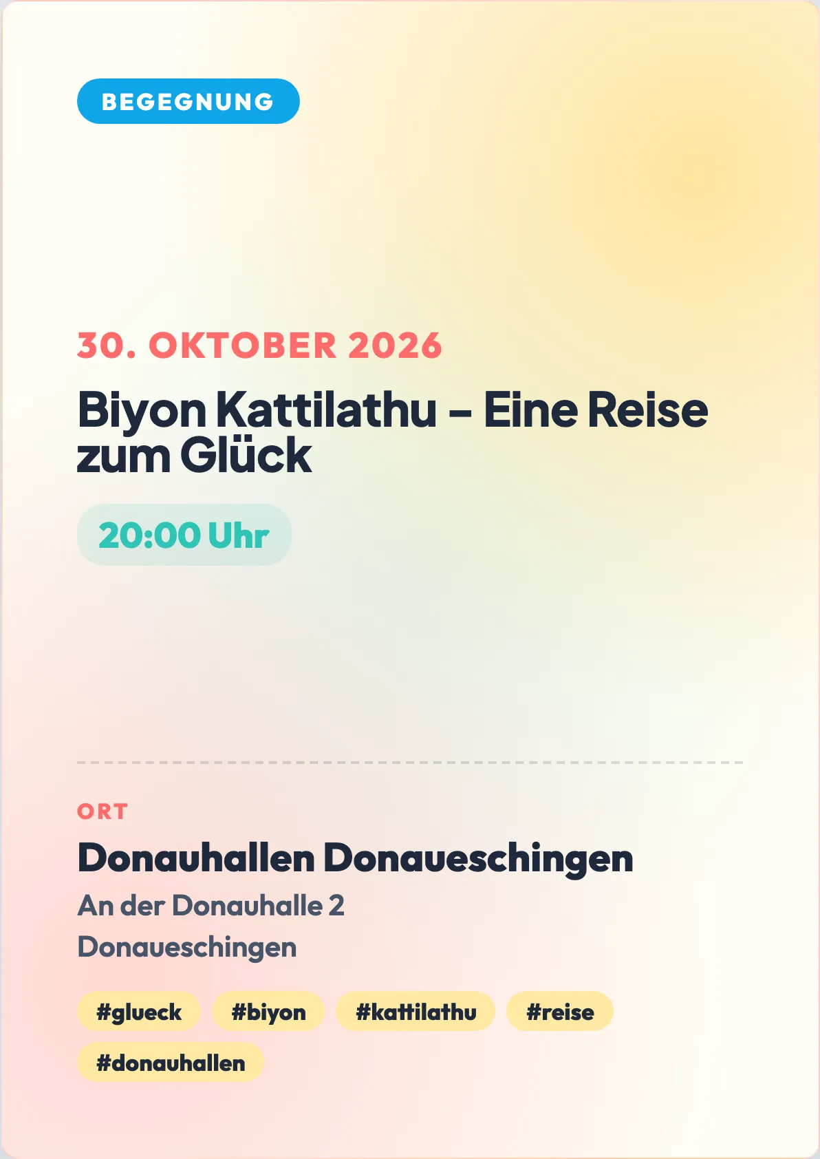 Veranstaltungsflyer