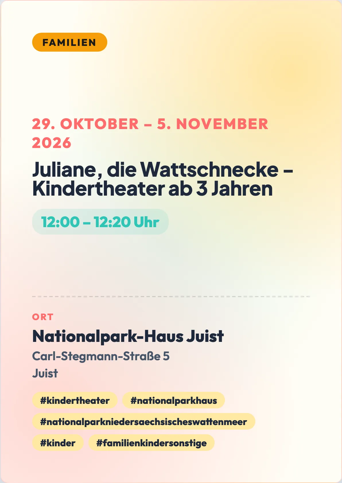 Veranstaltungsflyer