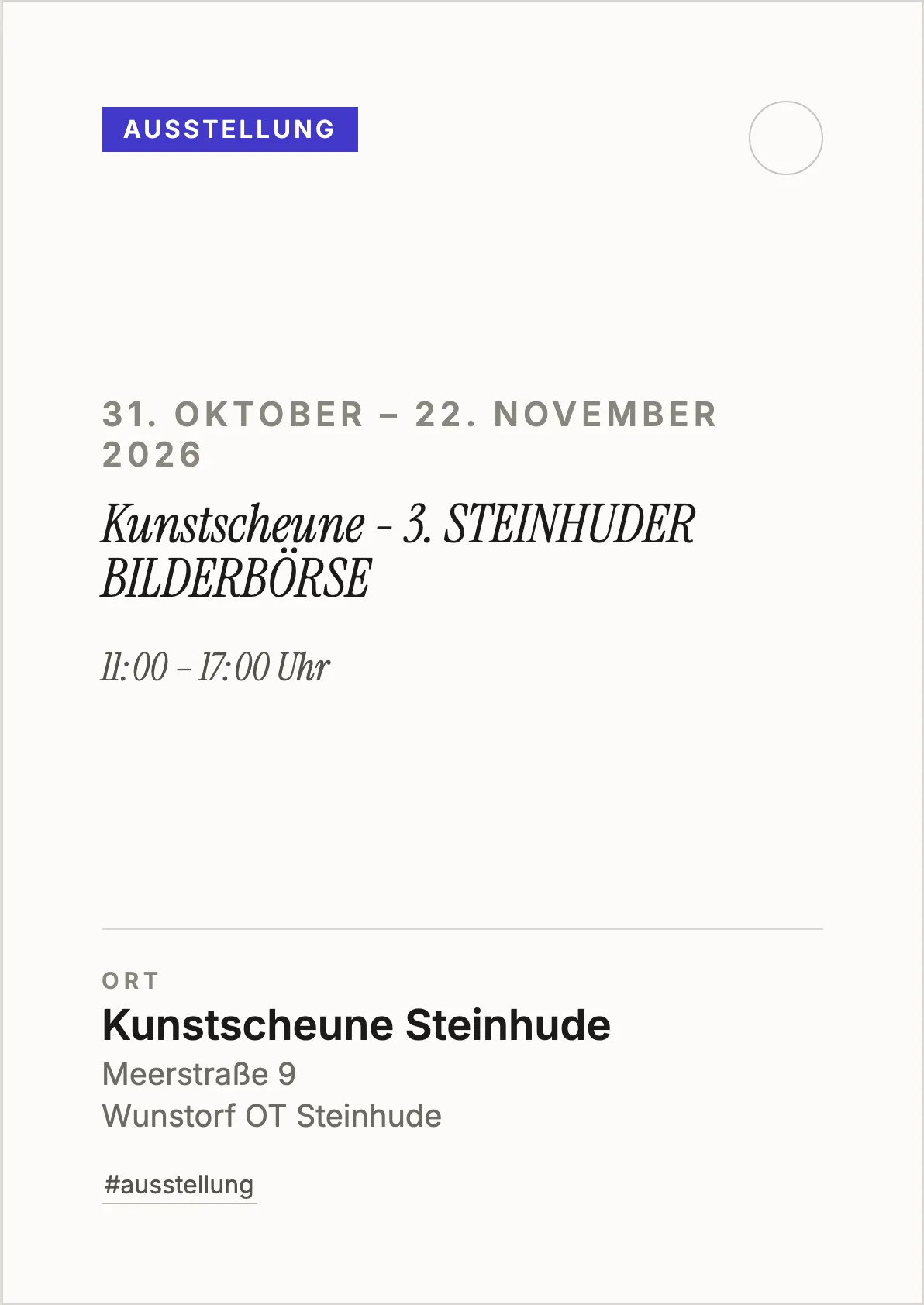 Veranstaltungsflyer