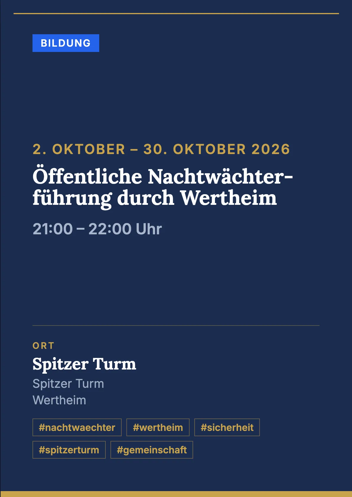 Veranstaltungsflyer