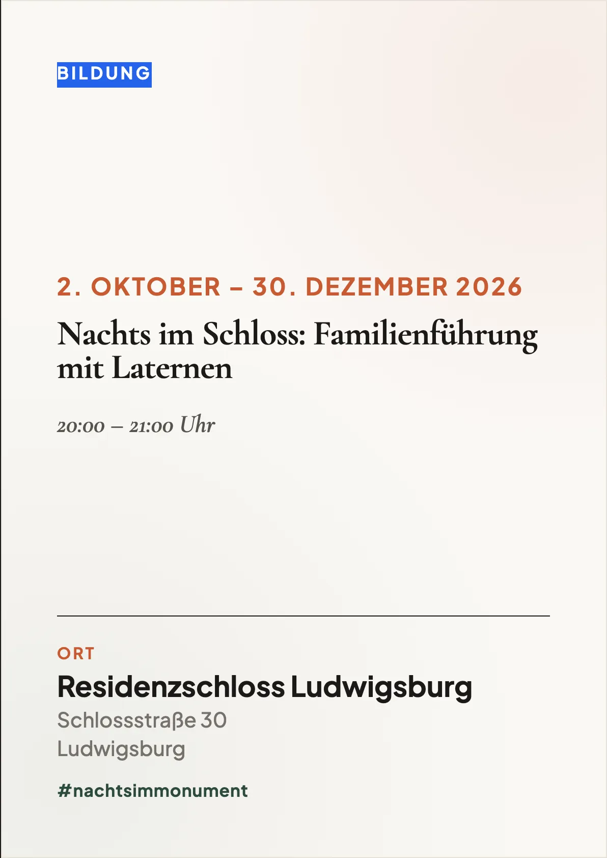Veranstaltungsflyer