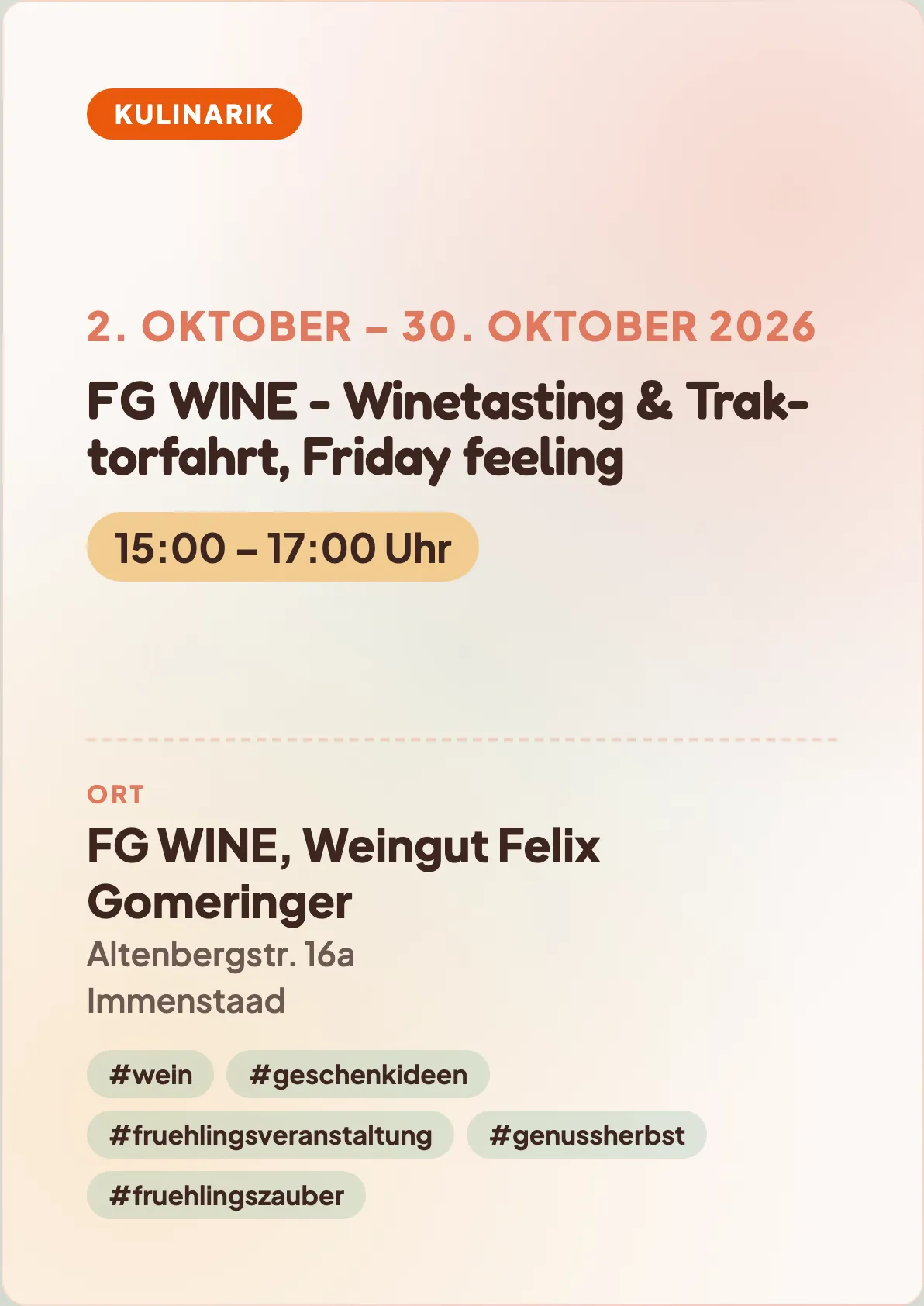 Veranstaltungsflyer
