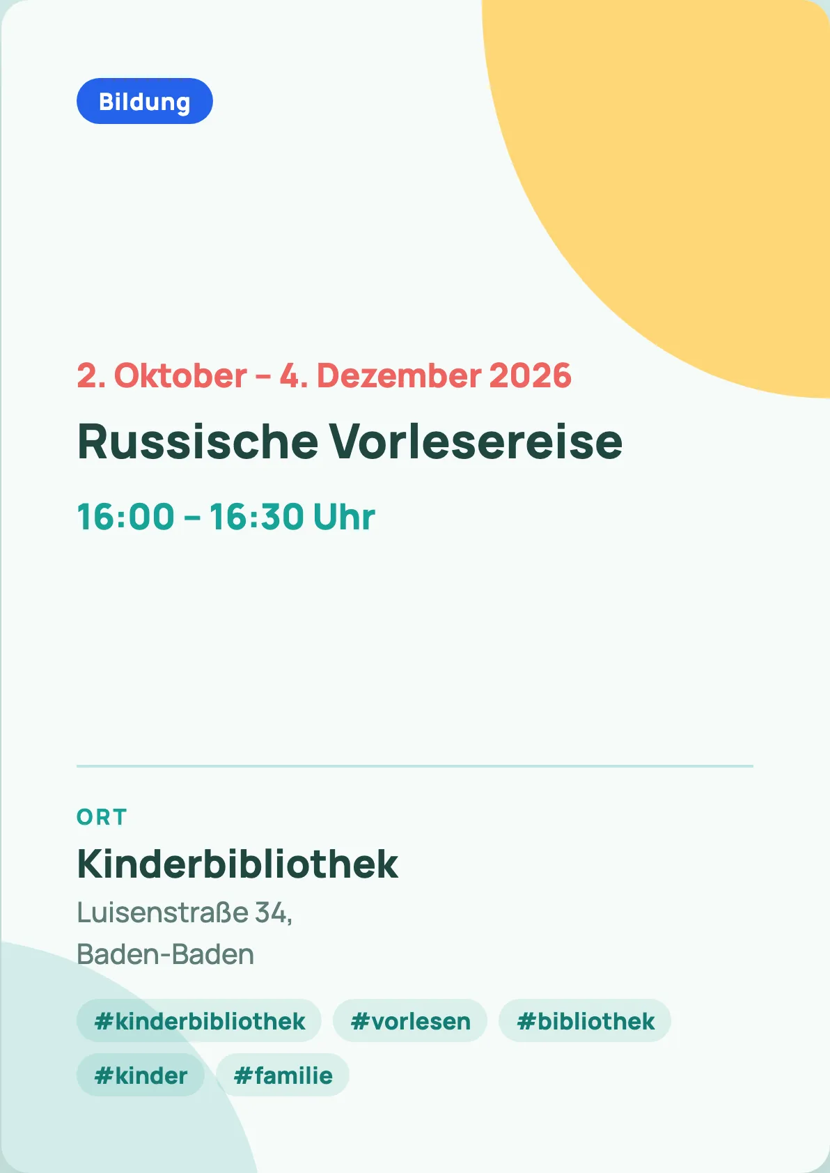 Veranstaltungsflyer