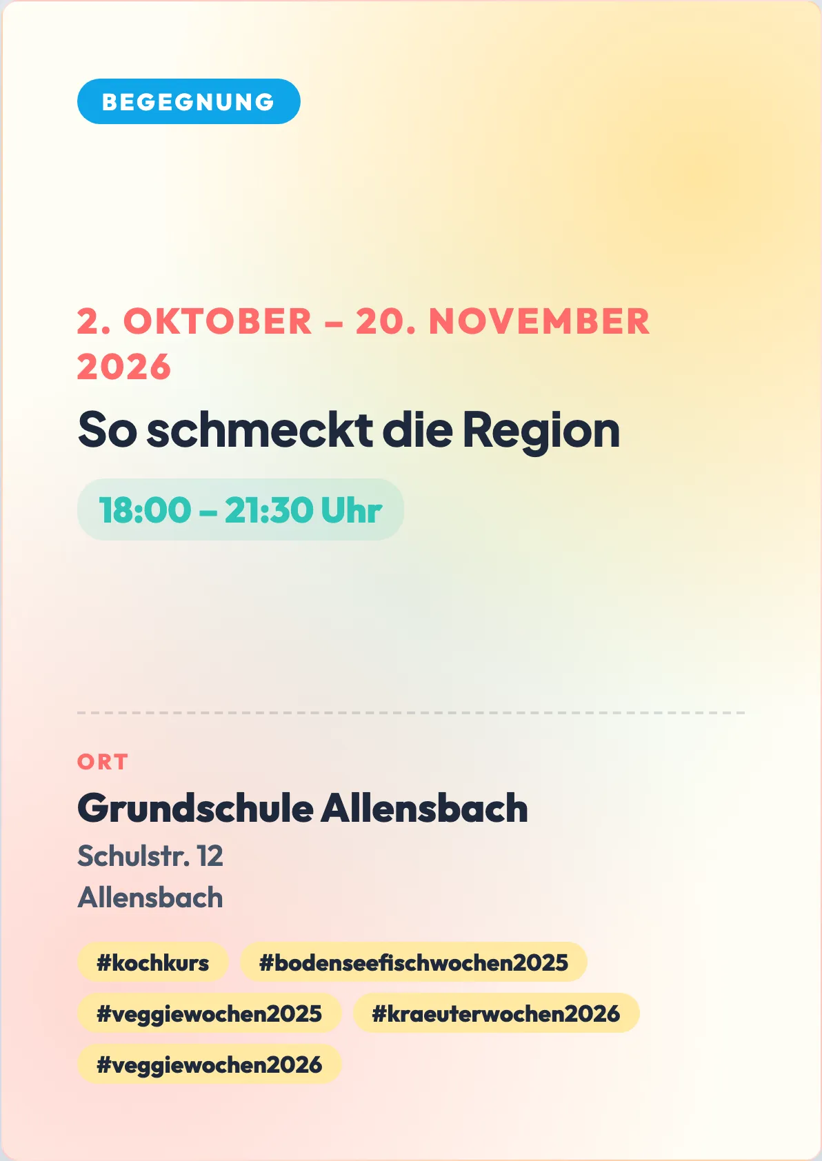 Veranstaltungsflyer