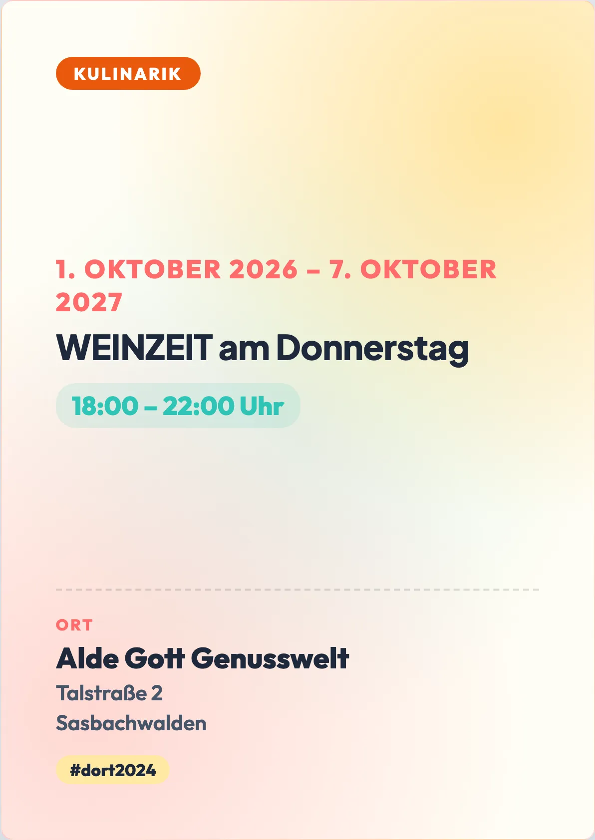 Veranstaltungsflyer