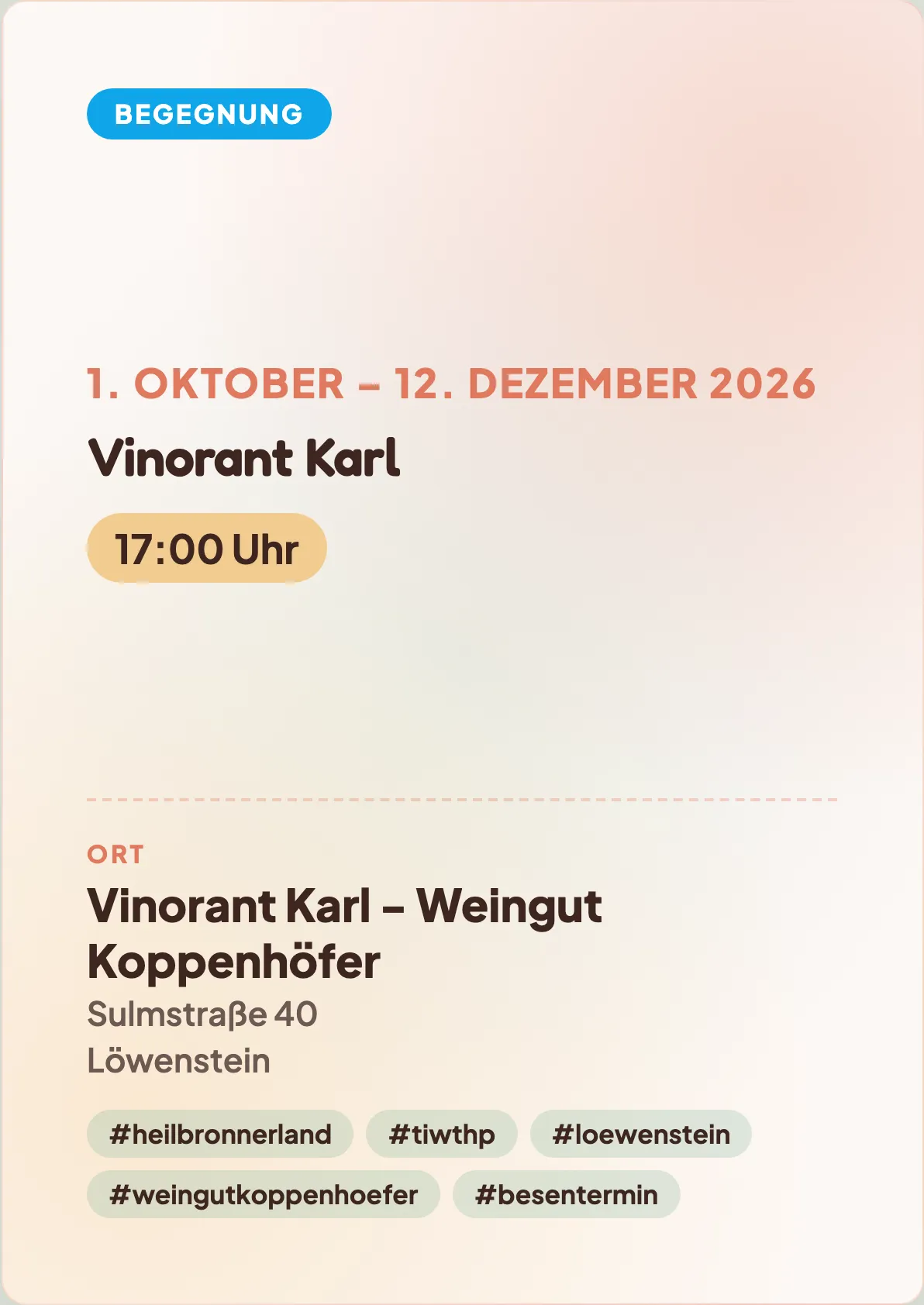 Veranstaltungsflyer