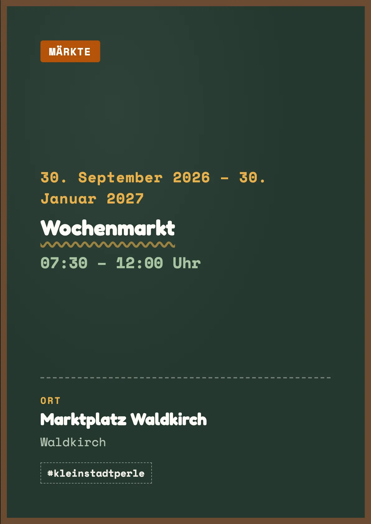 Veranstaltungsflyer
