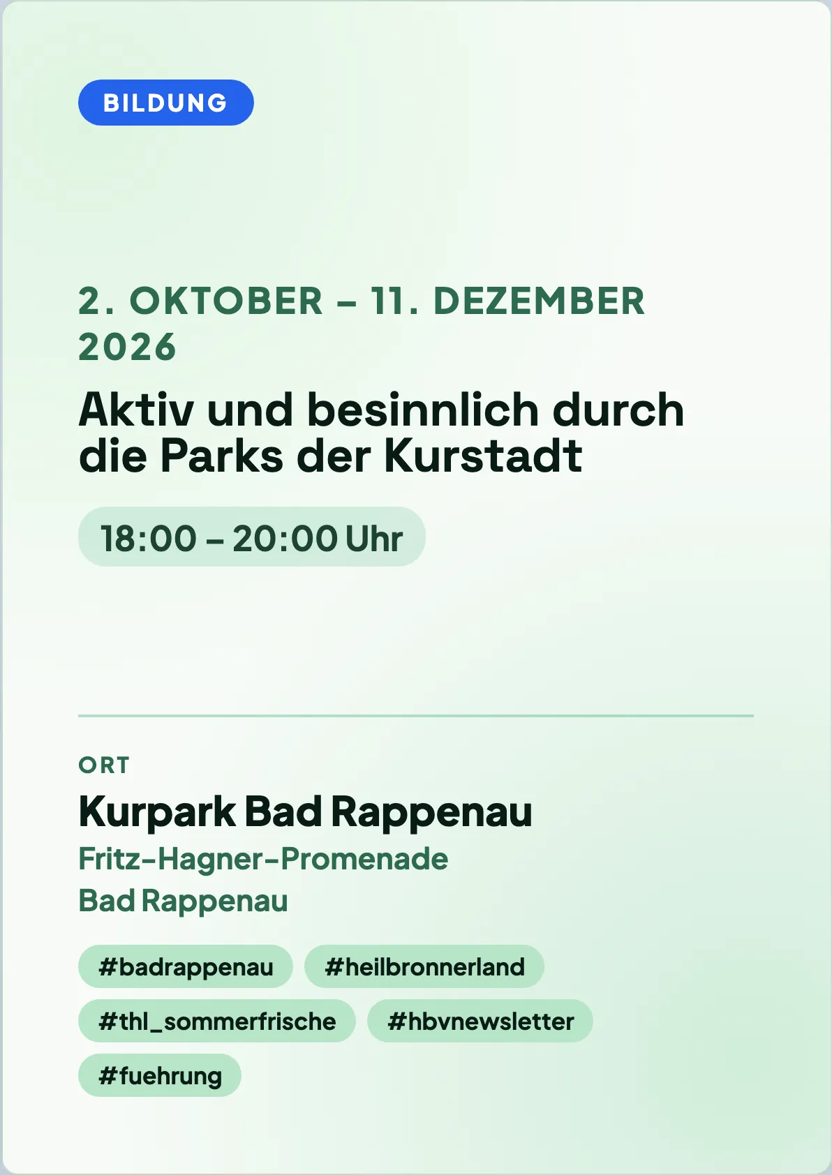 Veranstaltungsflyer