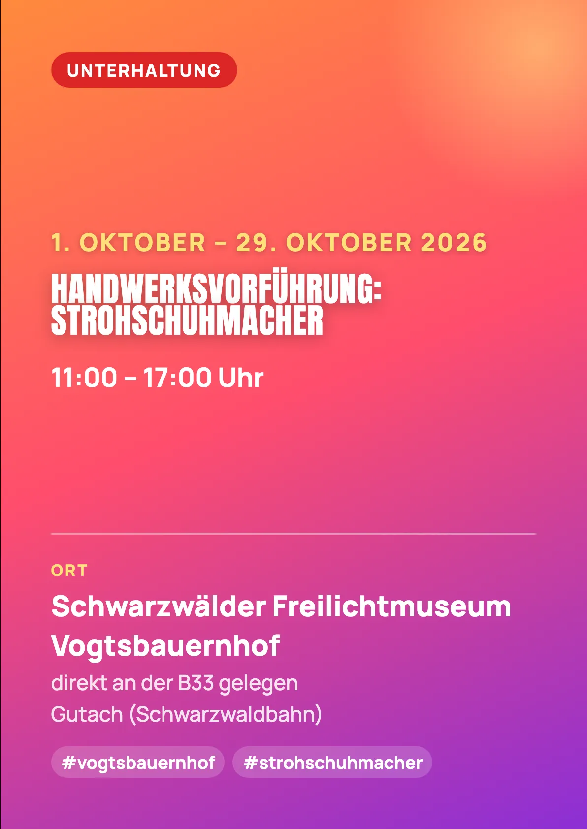 Veranstaltungsflyer