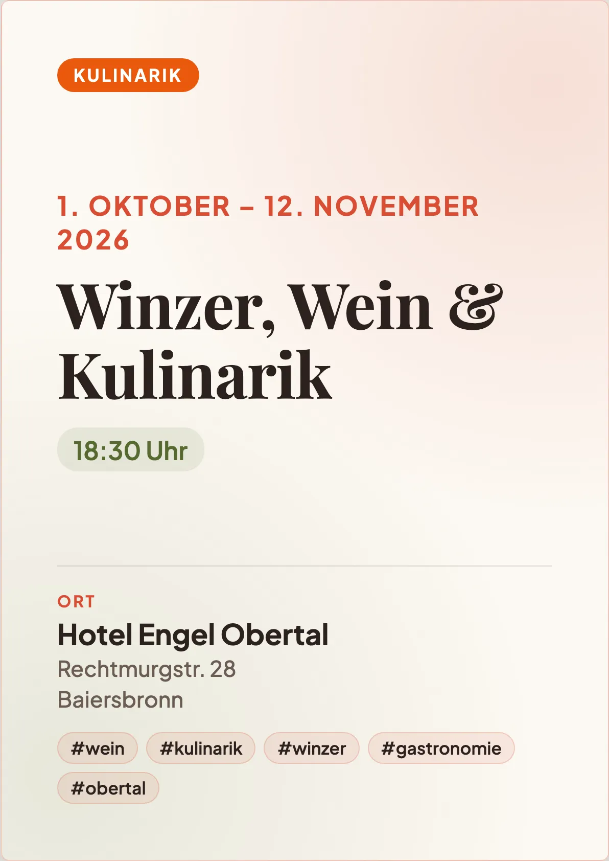 Veranstaltungsflyer