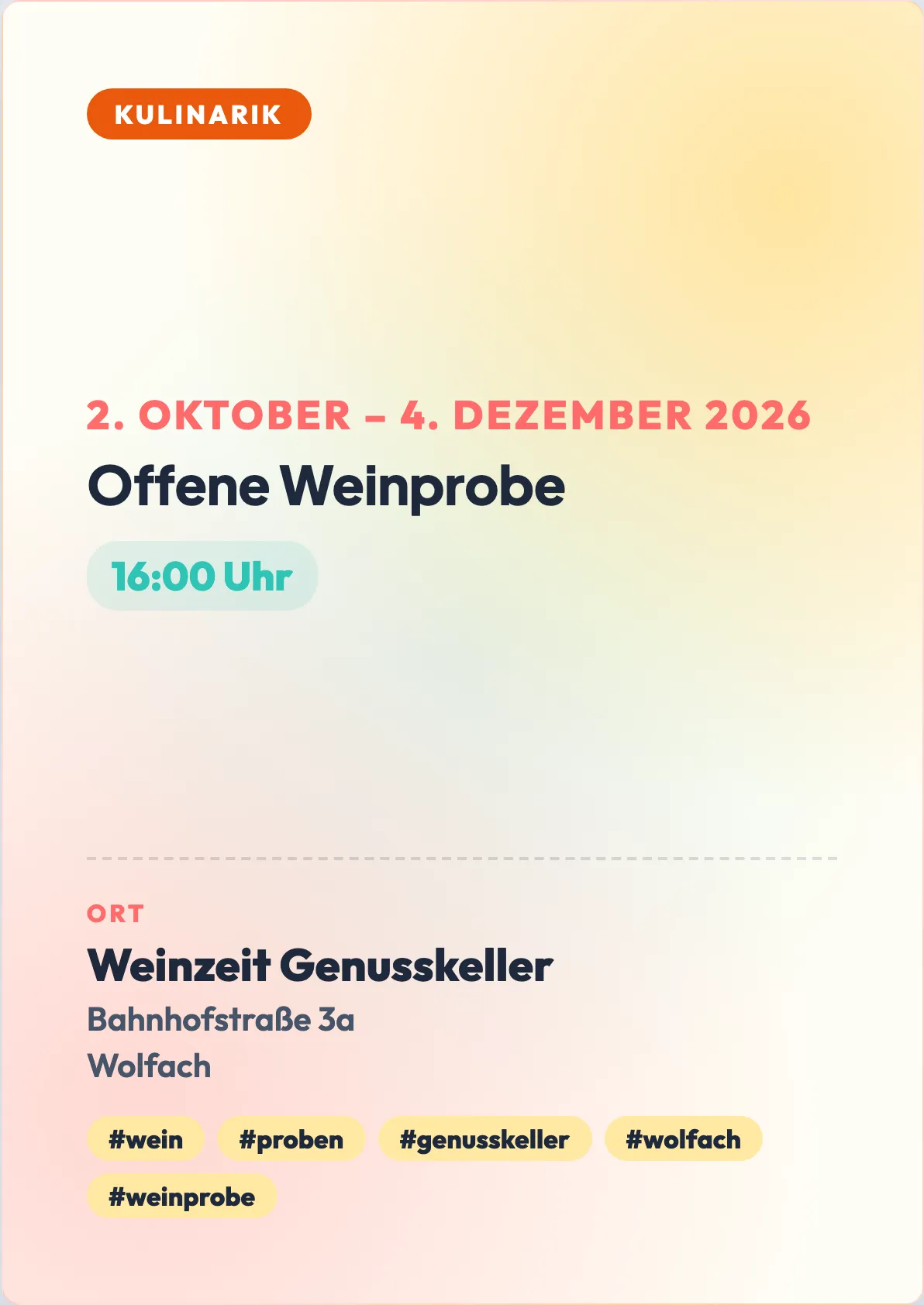 Veranstaltungsflyer