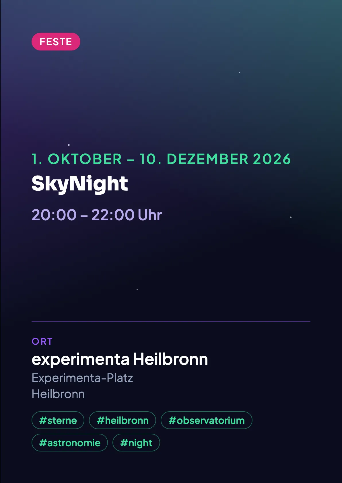 Veranstaltungsflyer