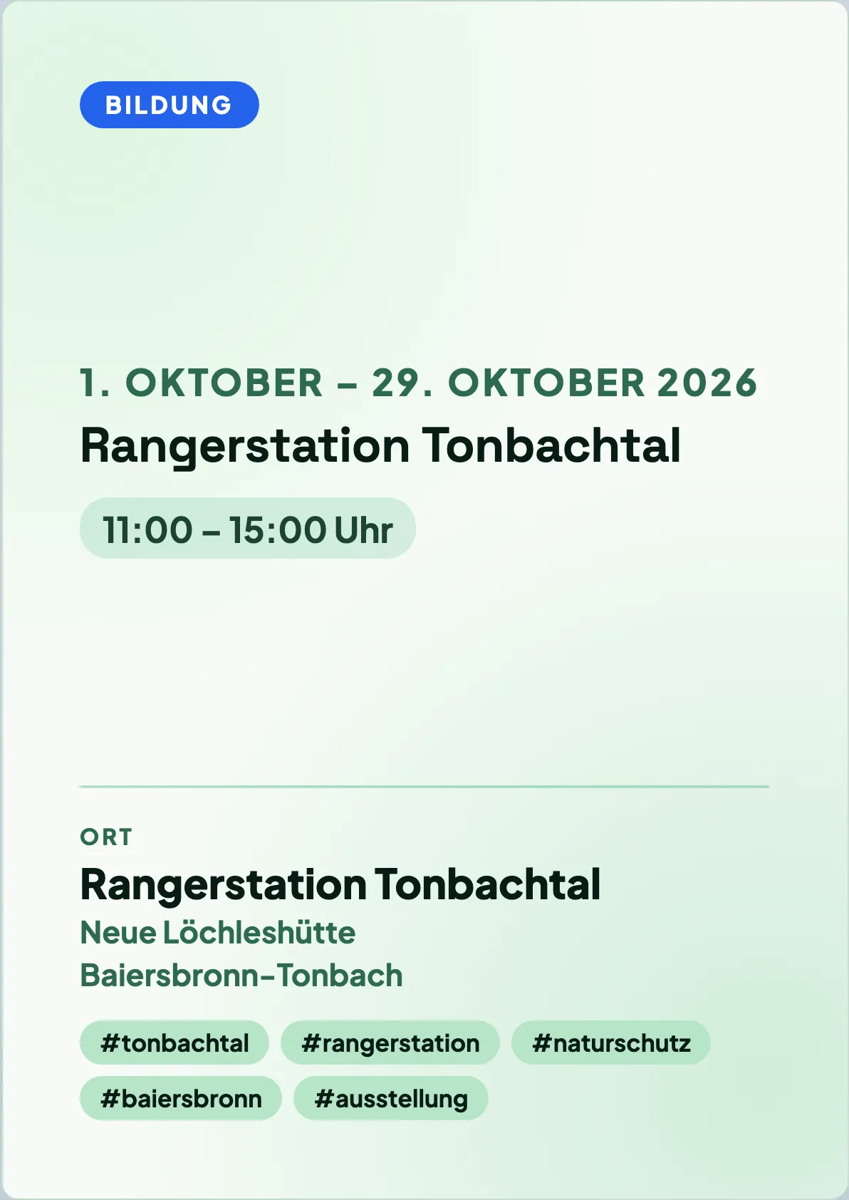 Veranstaltungsflyer