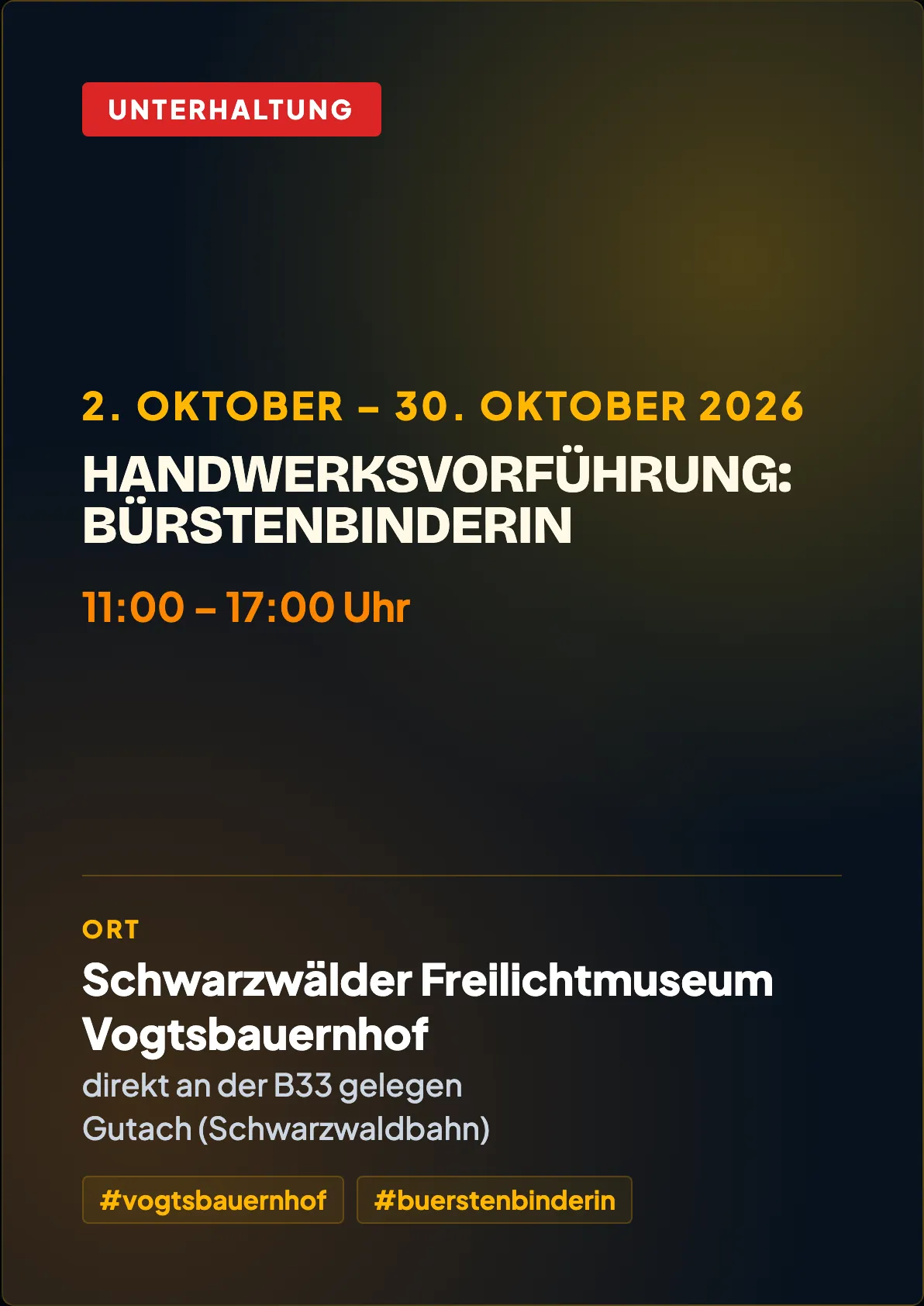 Veranstaltungsflyer