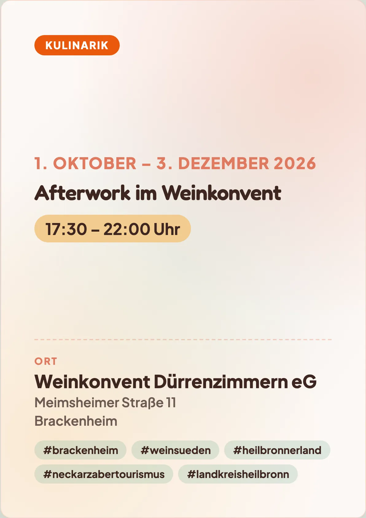 Veranstaltungsflyer