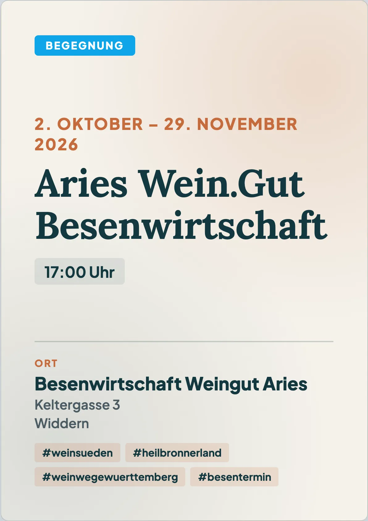 Veranstaltungsflyer