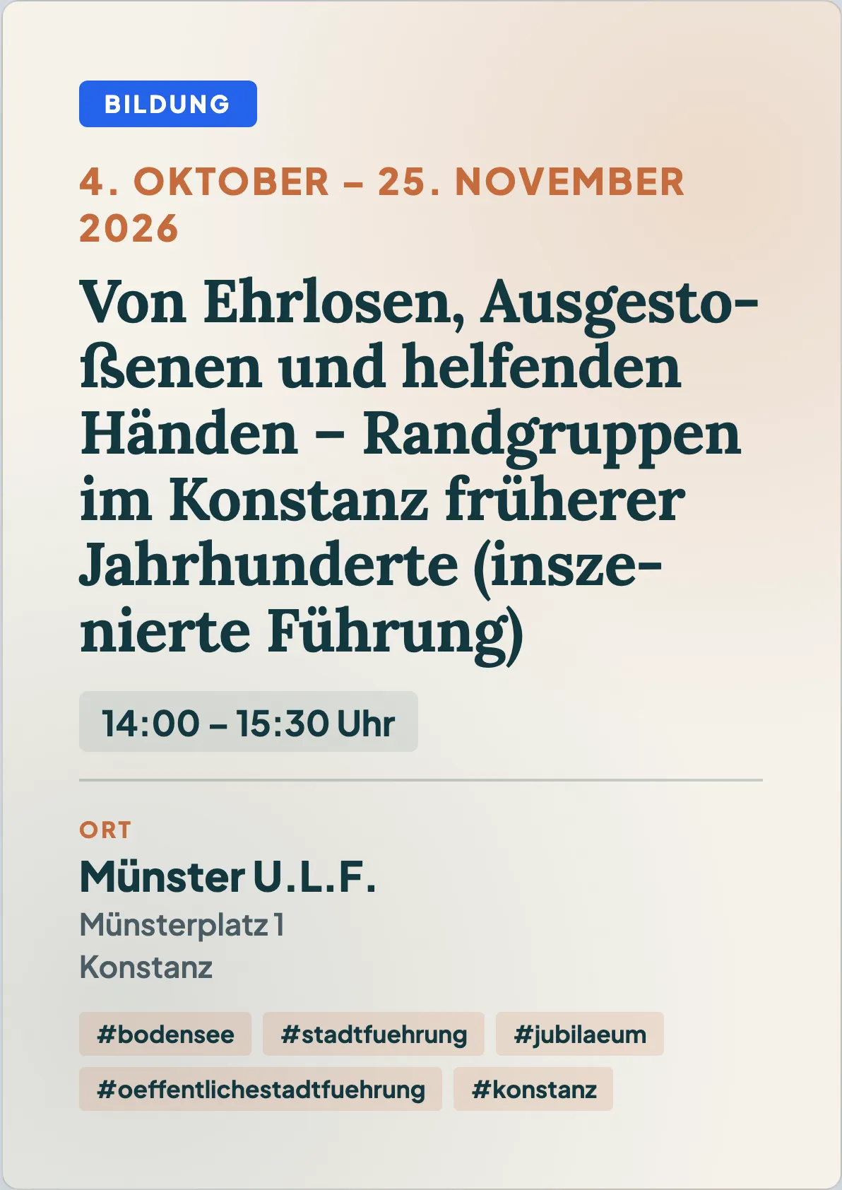 Veranstaltungsflyer