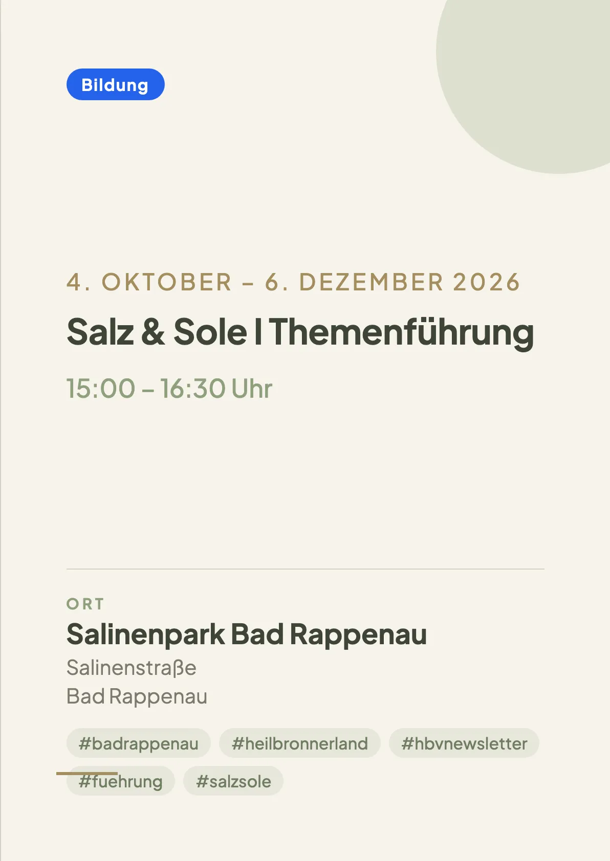 Veranstaltungsflyer