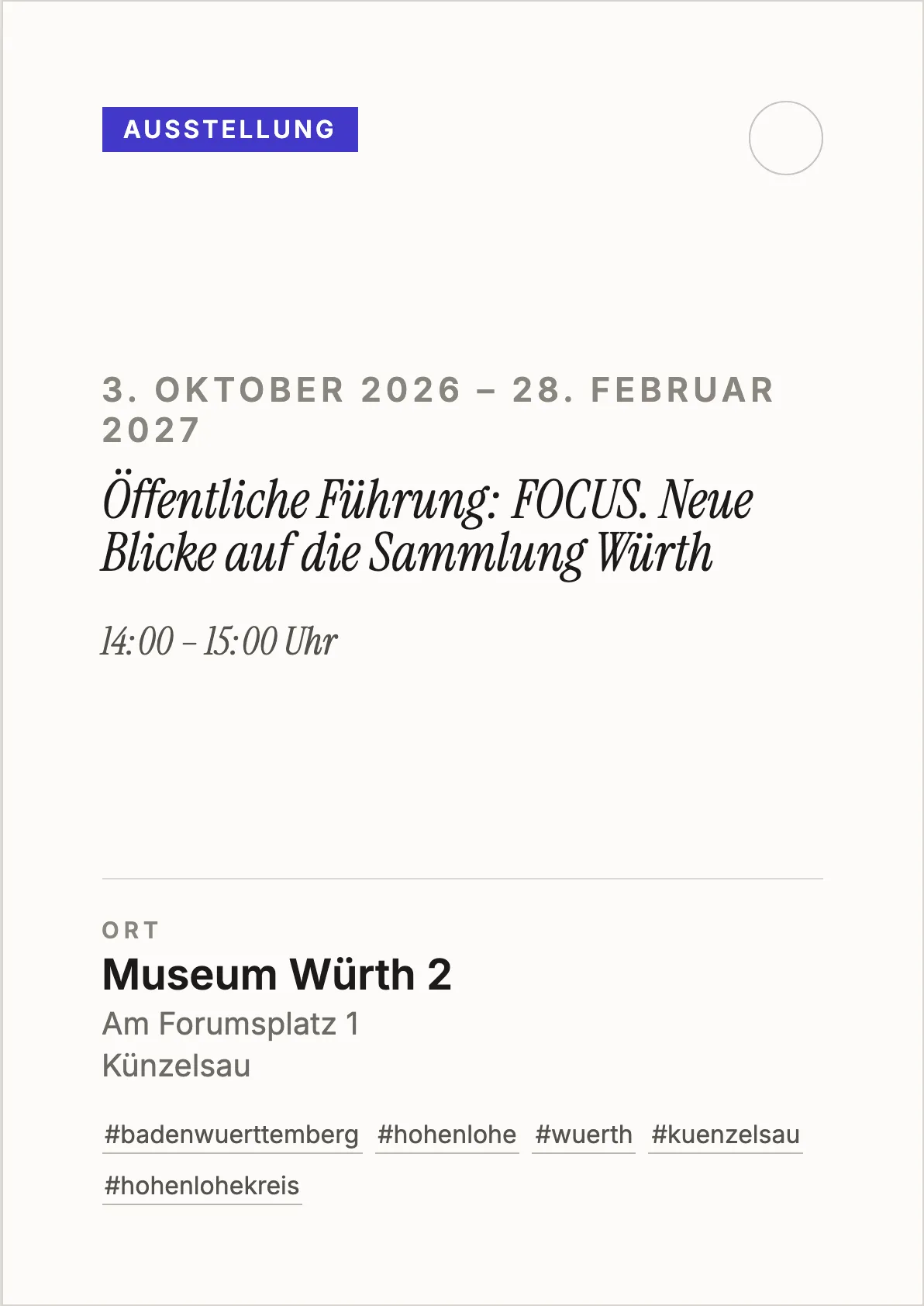 Veranstaltungsflyer