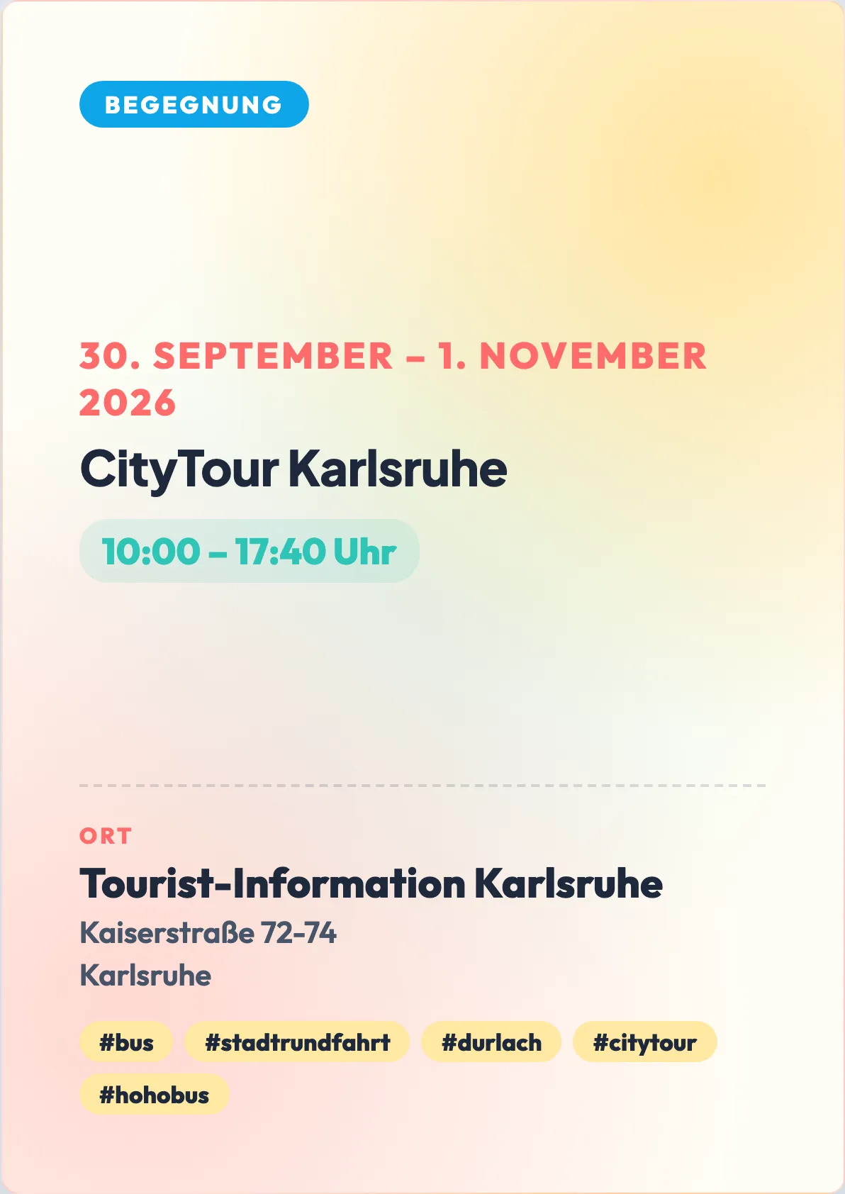Veranstaltungsflyer