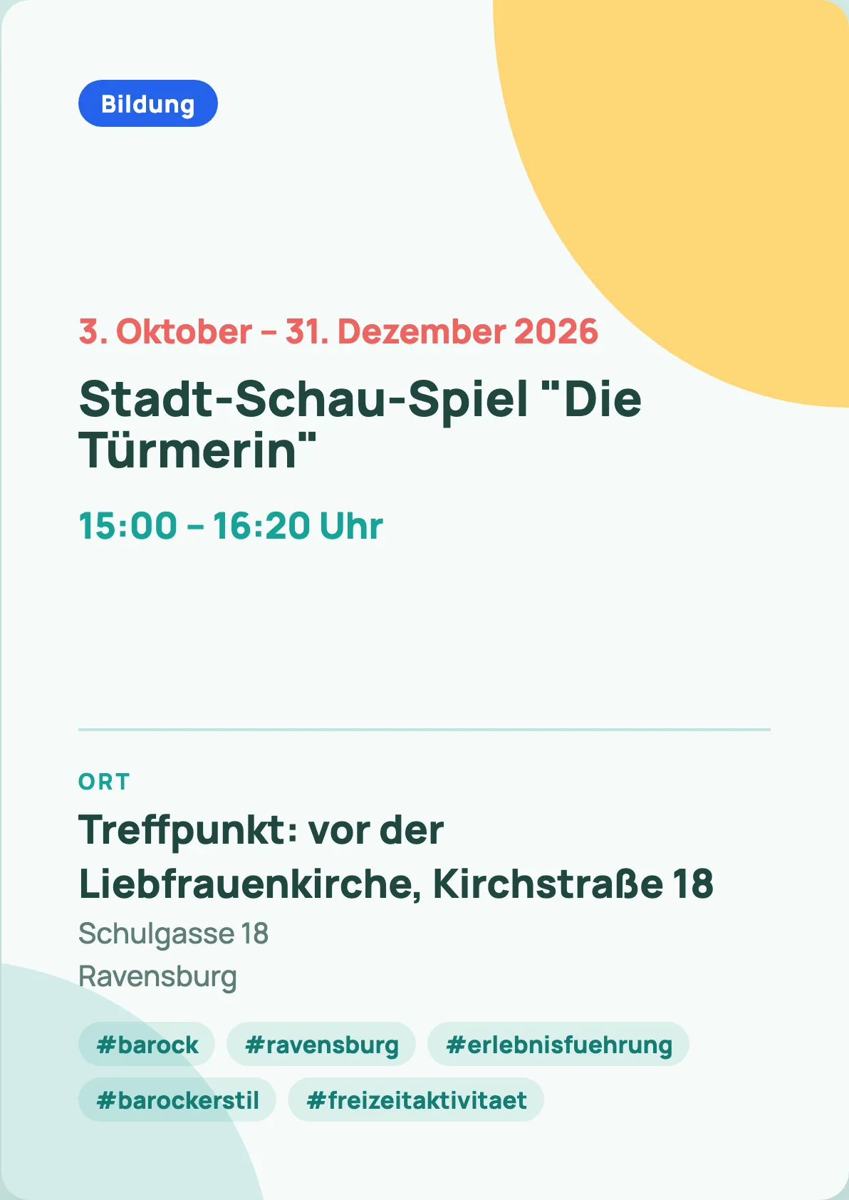 Veranstaltungsflyer