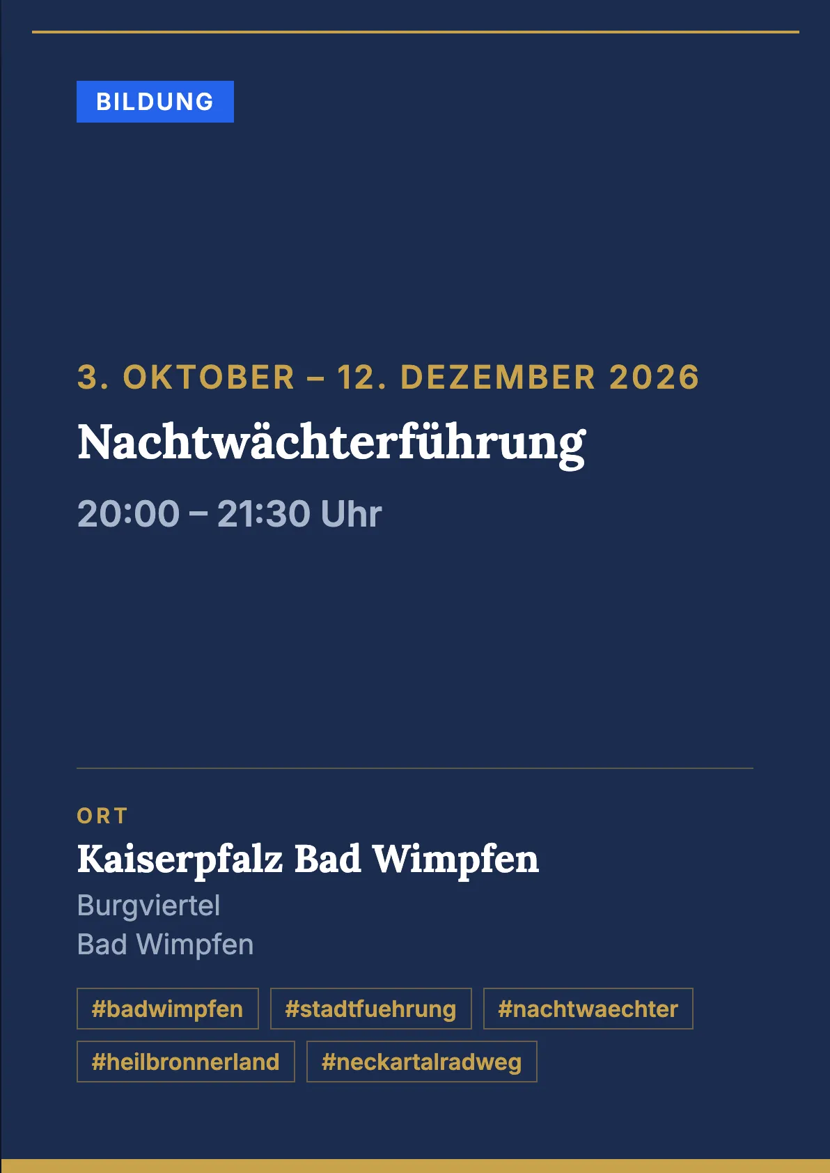 Veranstaltungsflyer