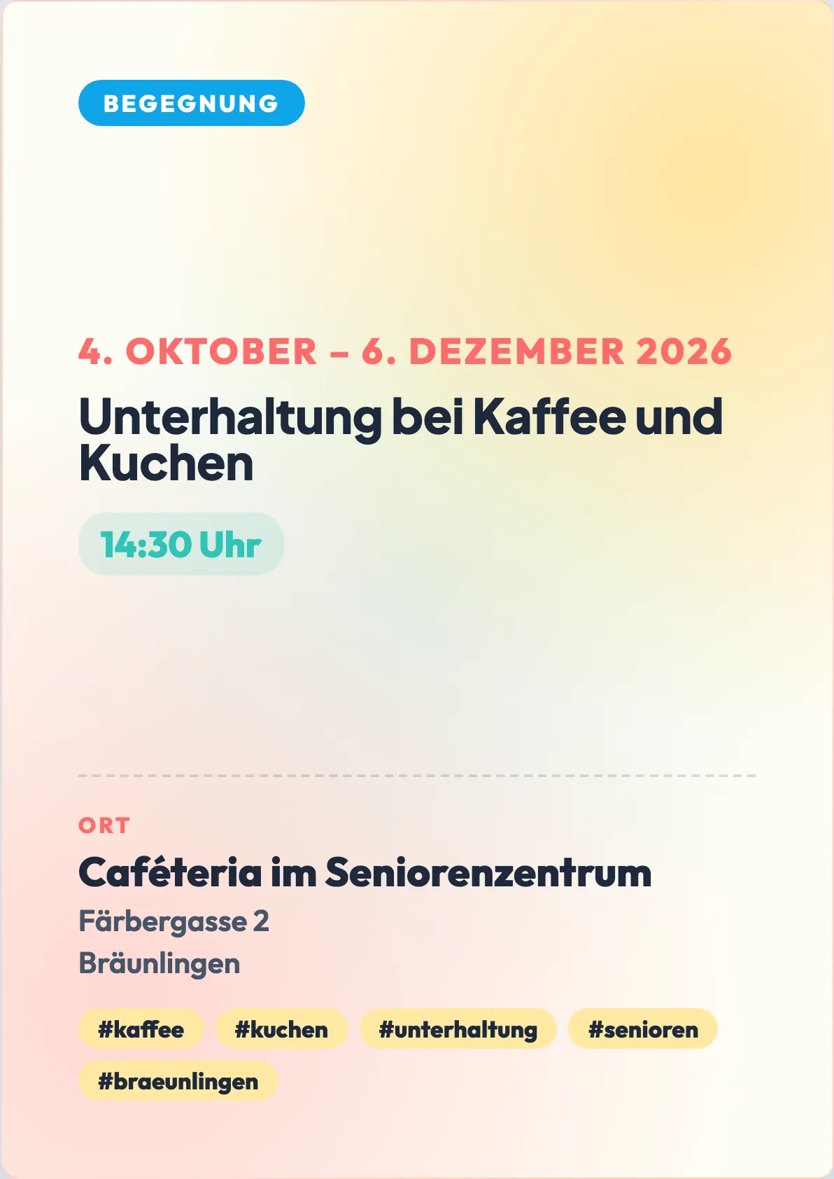 Veranstaltungsflyer