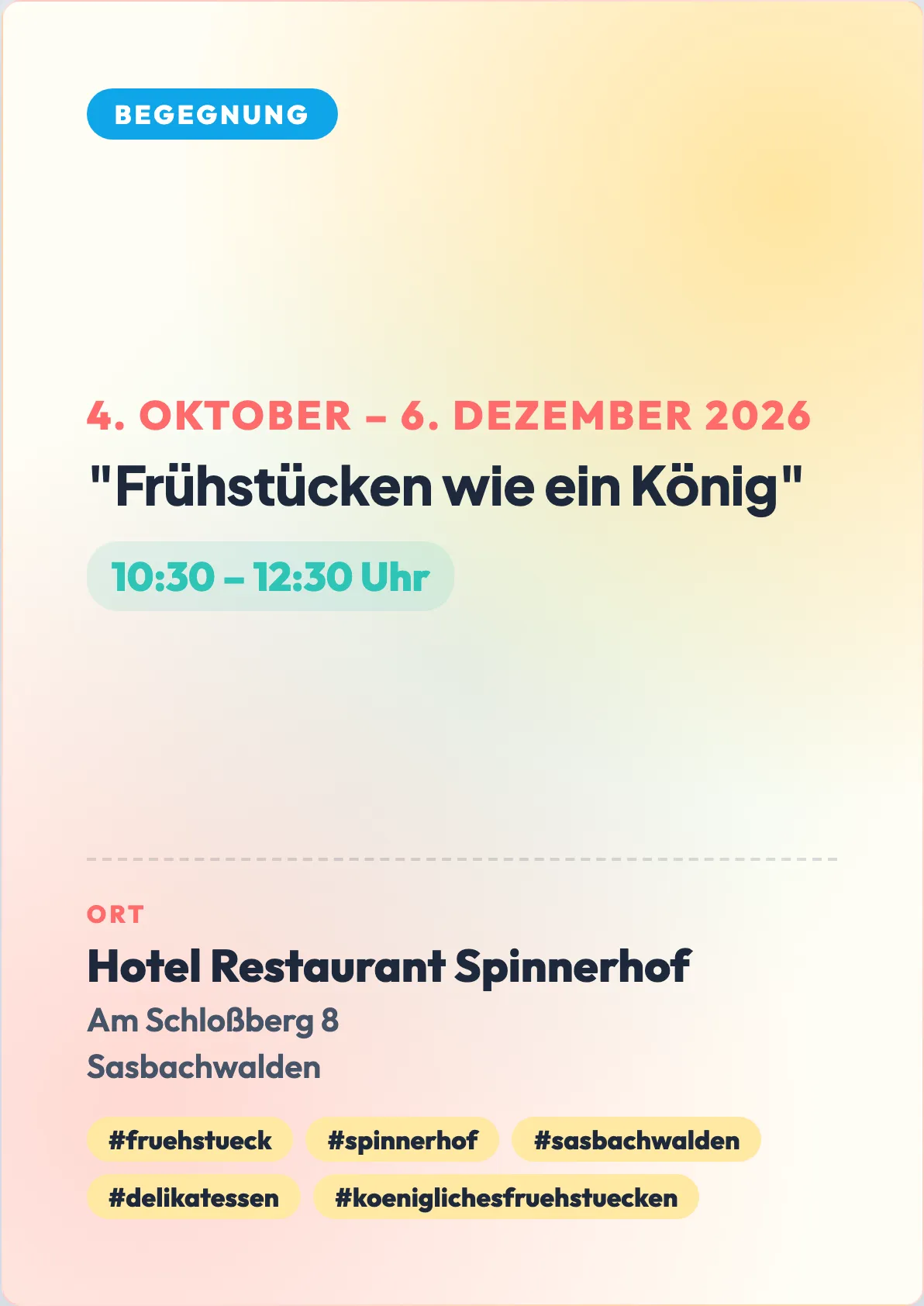 Veranstaltungsflyer