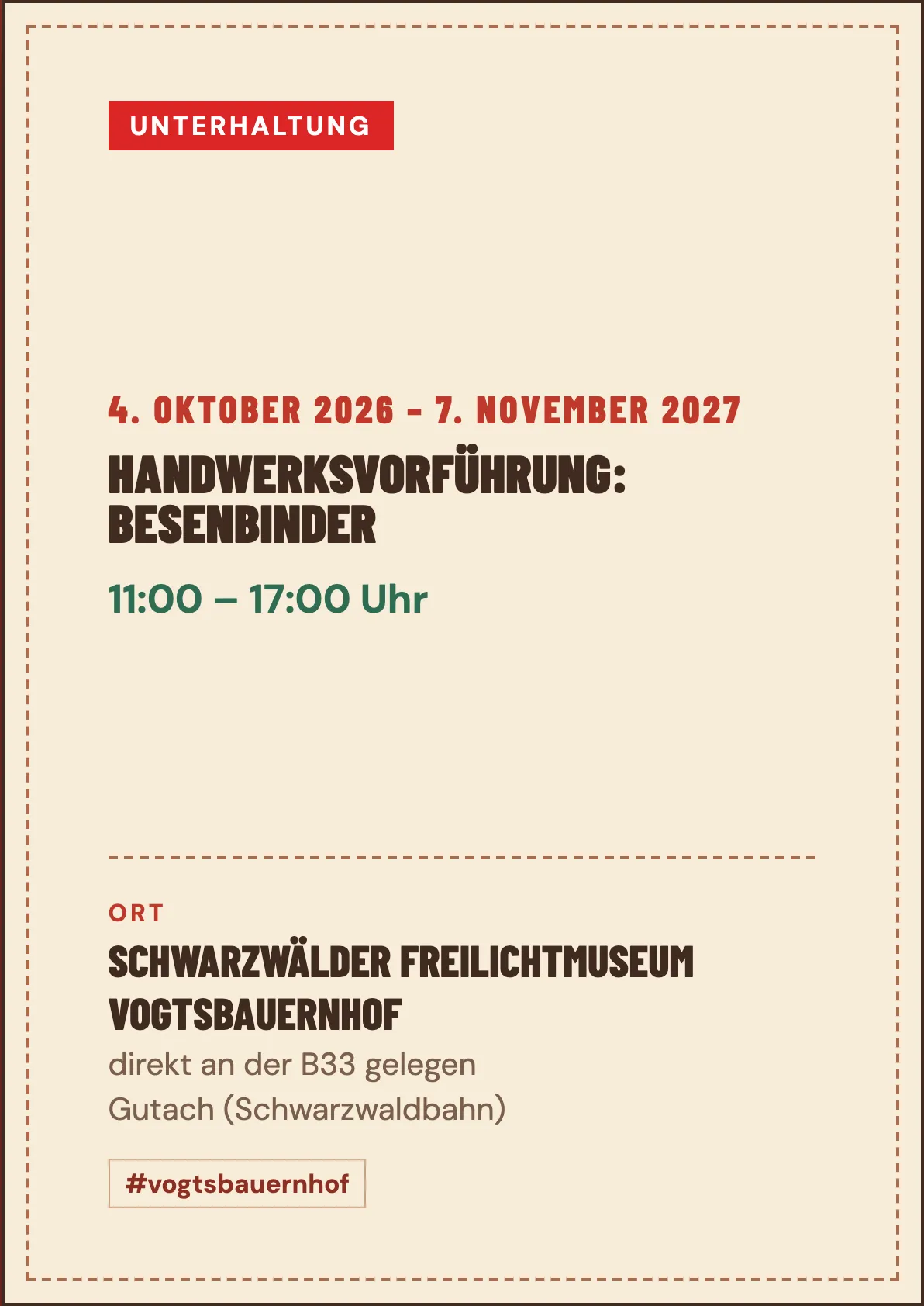Veranstaltungsflyer