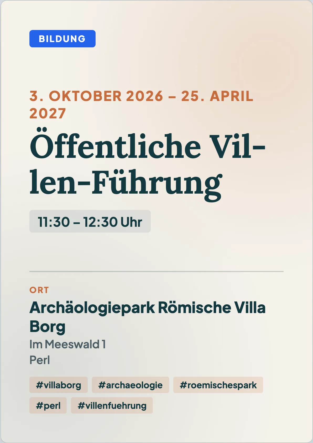 Veranstaltungsflyer